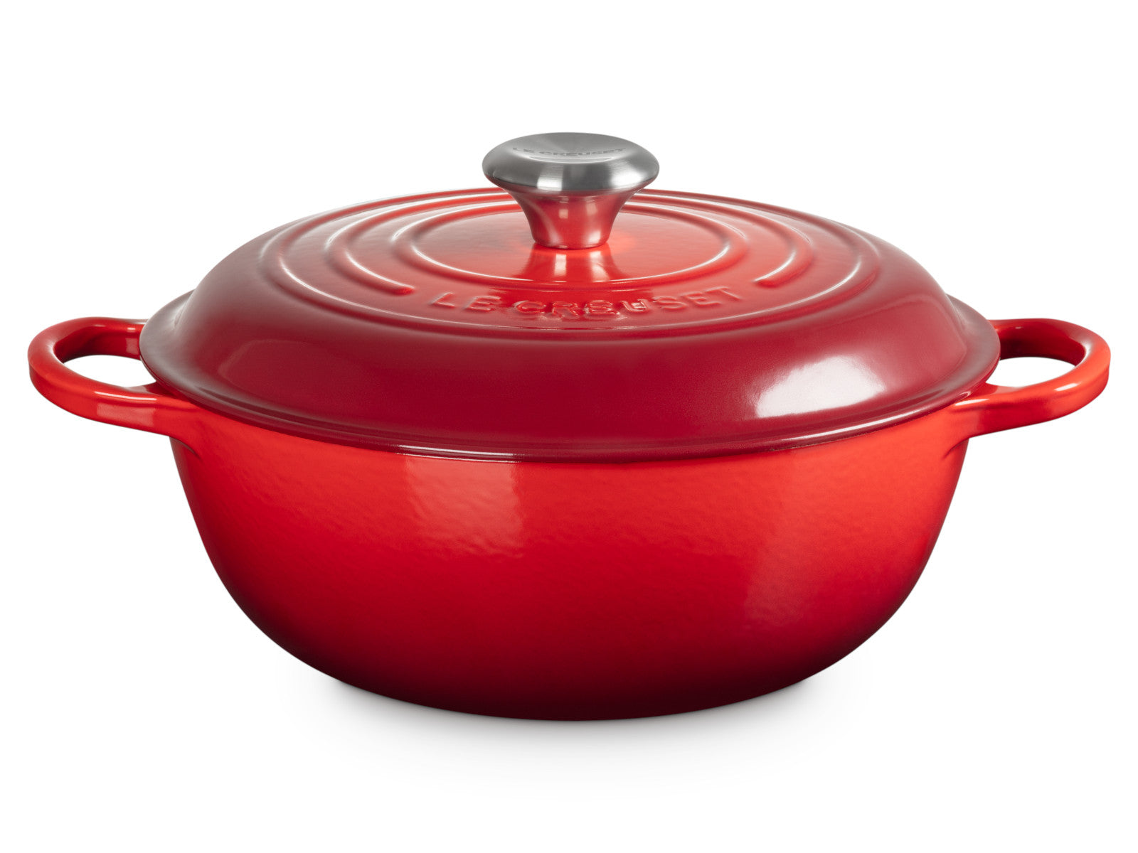 Le Creuset Stew Pot Signature rund kirschrot 26cm Freisteller 1