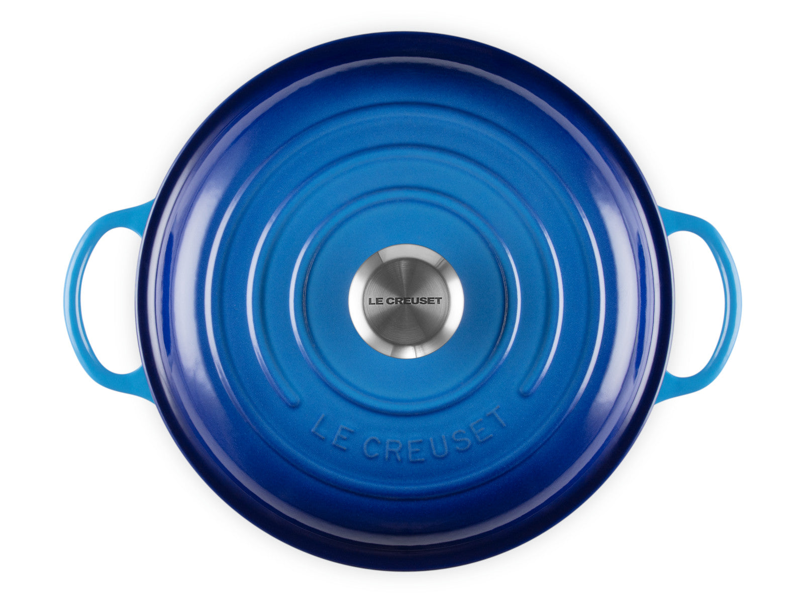 Le Creuset Stew Pot Signature rund azure 26cm Freisteller 5