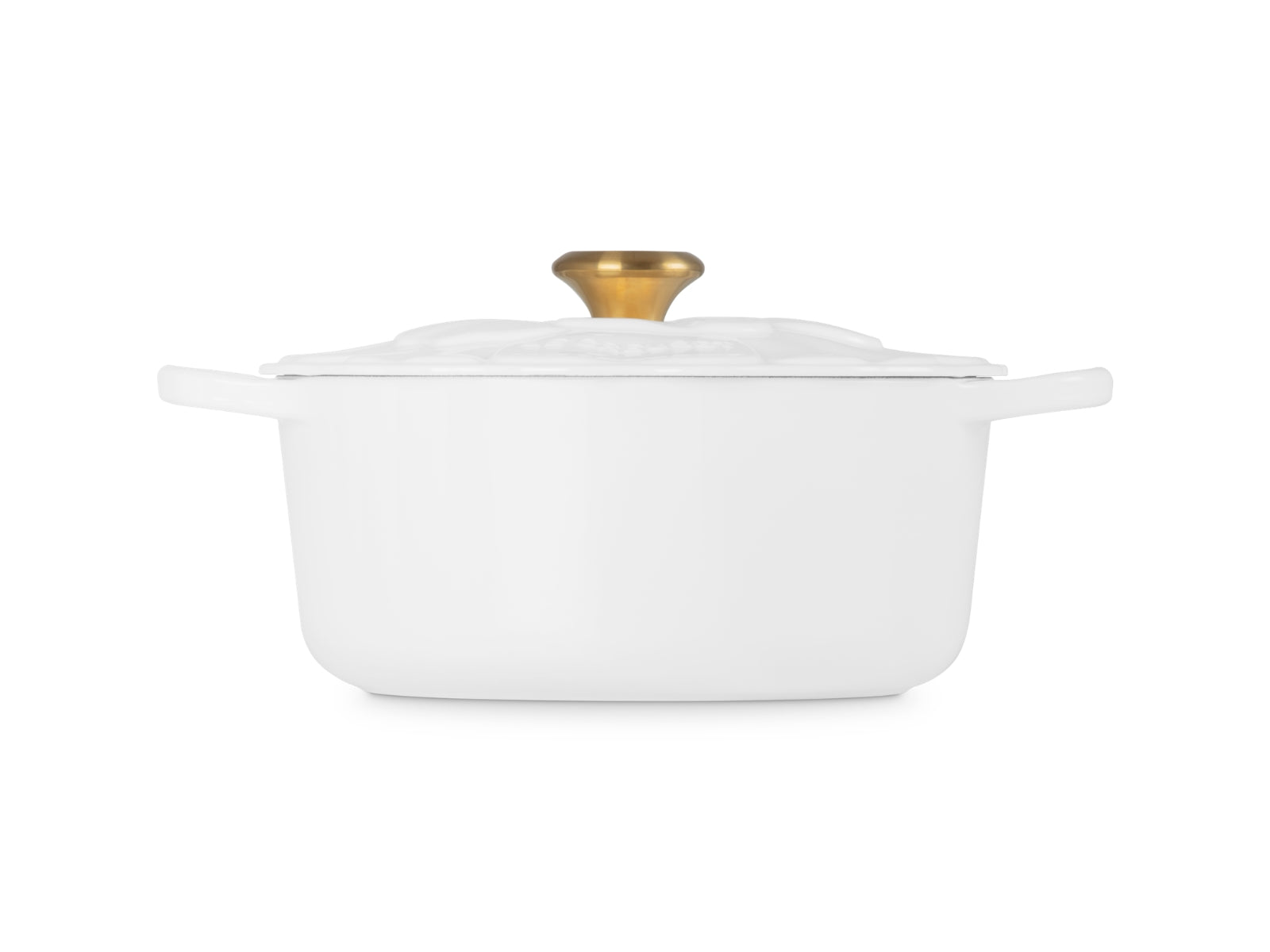 Le Creuset Bräter Blume Signature rund weiß 26cm - Produktbild 2