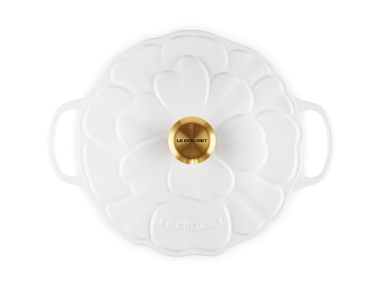 Le Creuset Bräter Blume Signature rund weiß 26cm - Produktbild 3