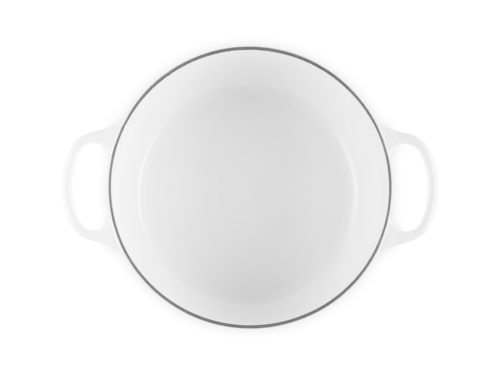 Le Creuset Bräter Blume Signature rund weiß 26cm - Produktbild 5