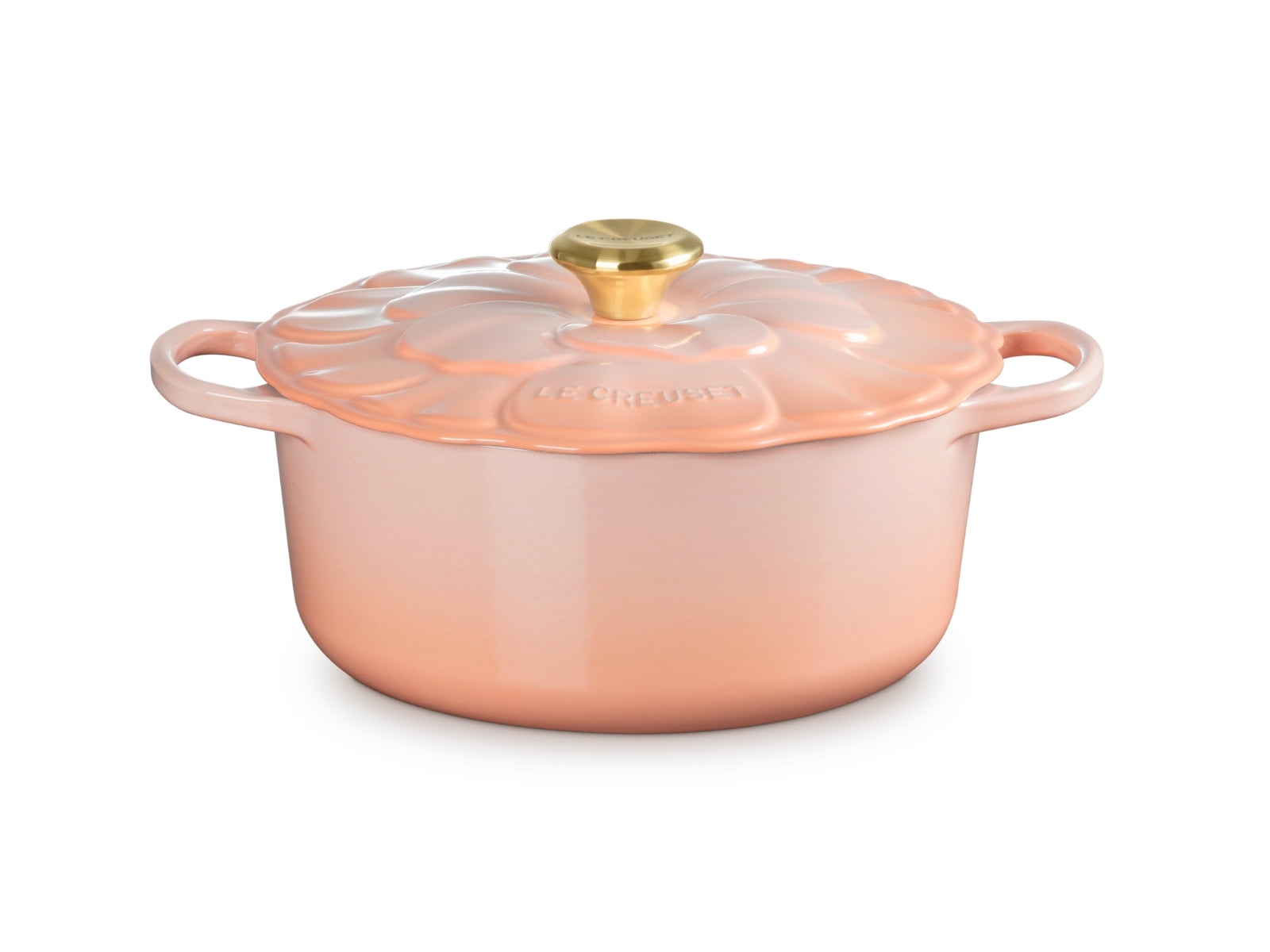 Le Creuset Bräter Blume Signature rund pêche 26cm - Produktbild 1