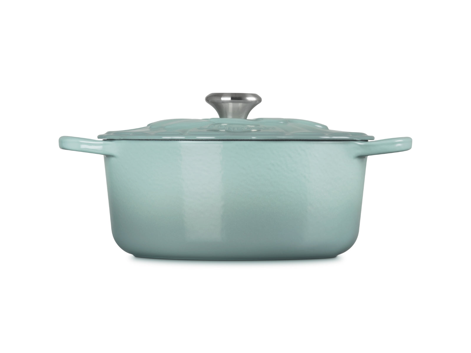 Le Creuset Bräter Blume Signature rund sea salt 26cm - Produktbild 2