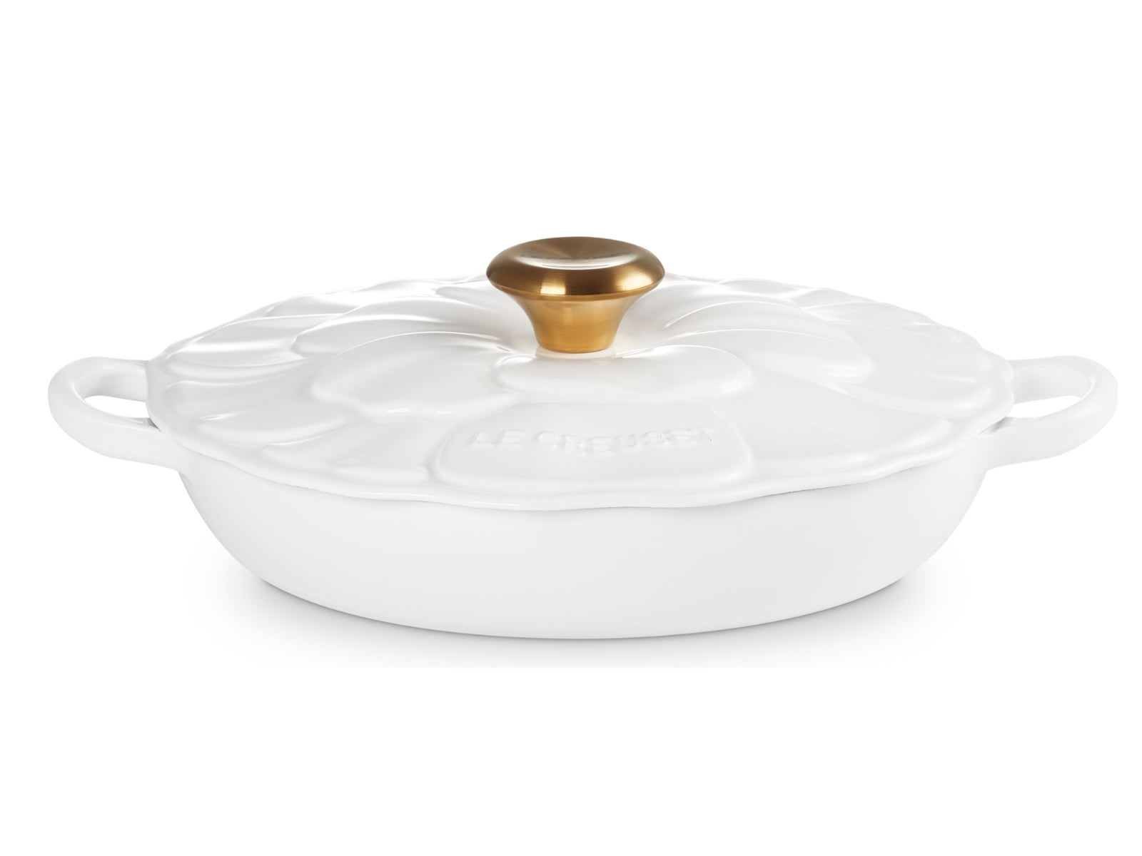 Le Creuset Signature Gourmet-Profitopf Blume weiß 26cm - Produktbild 1