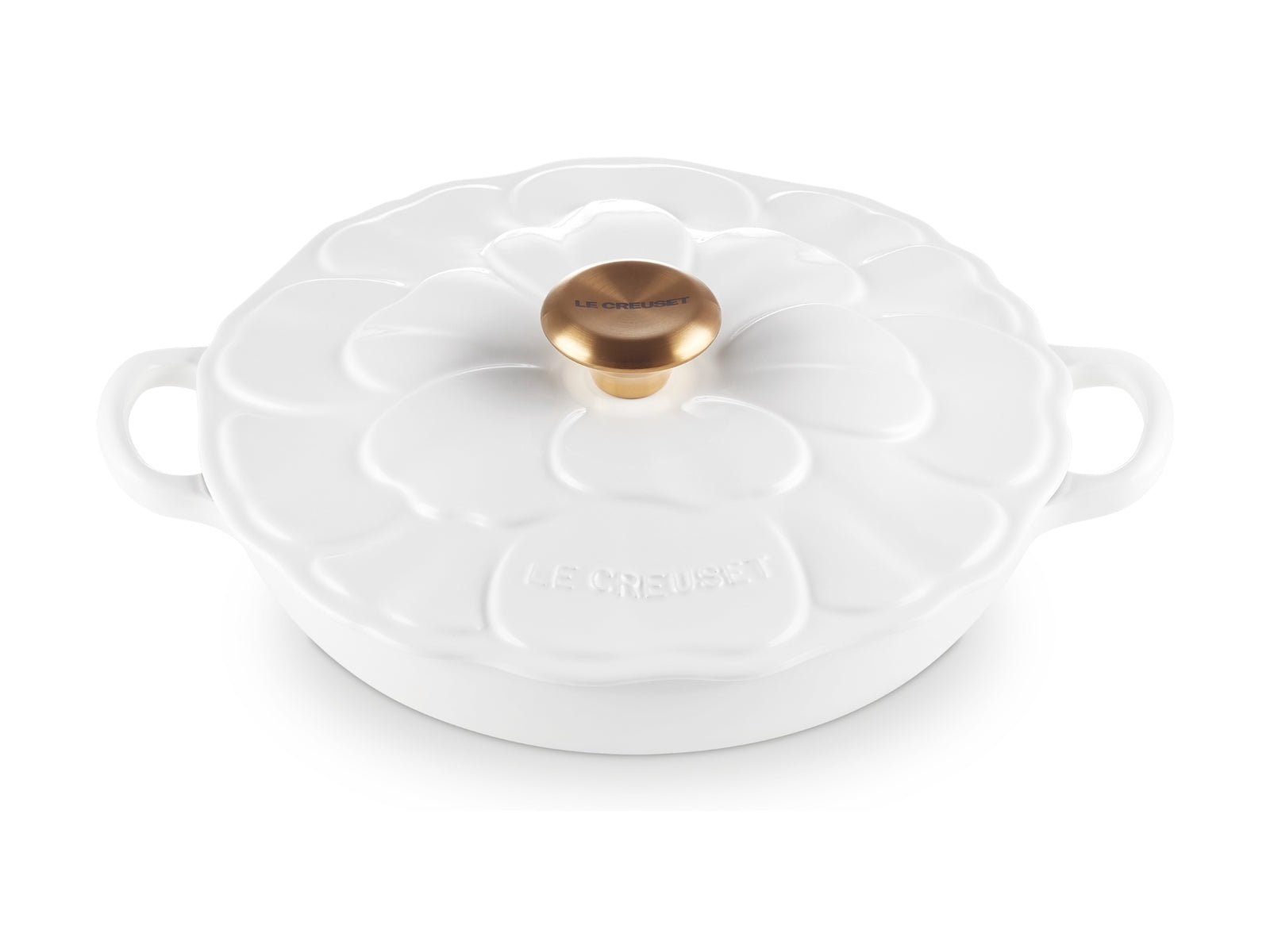 Le Creuset Signature Gourmet-Profitopf Blume weiß 26cm - Produktbild 3