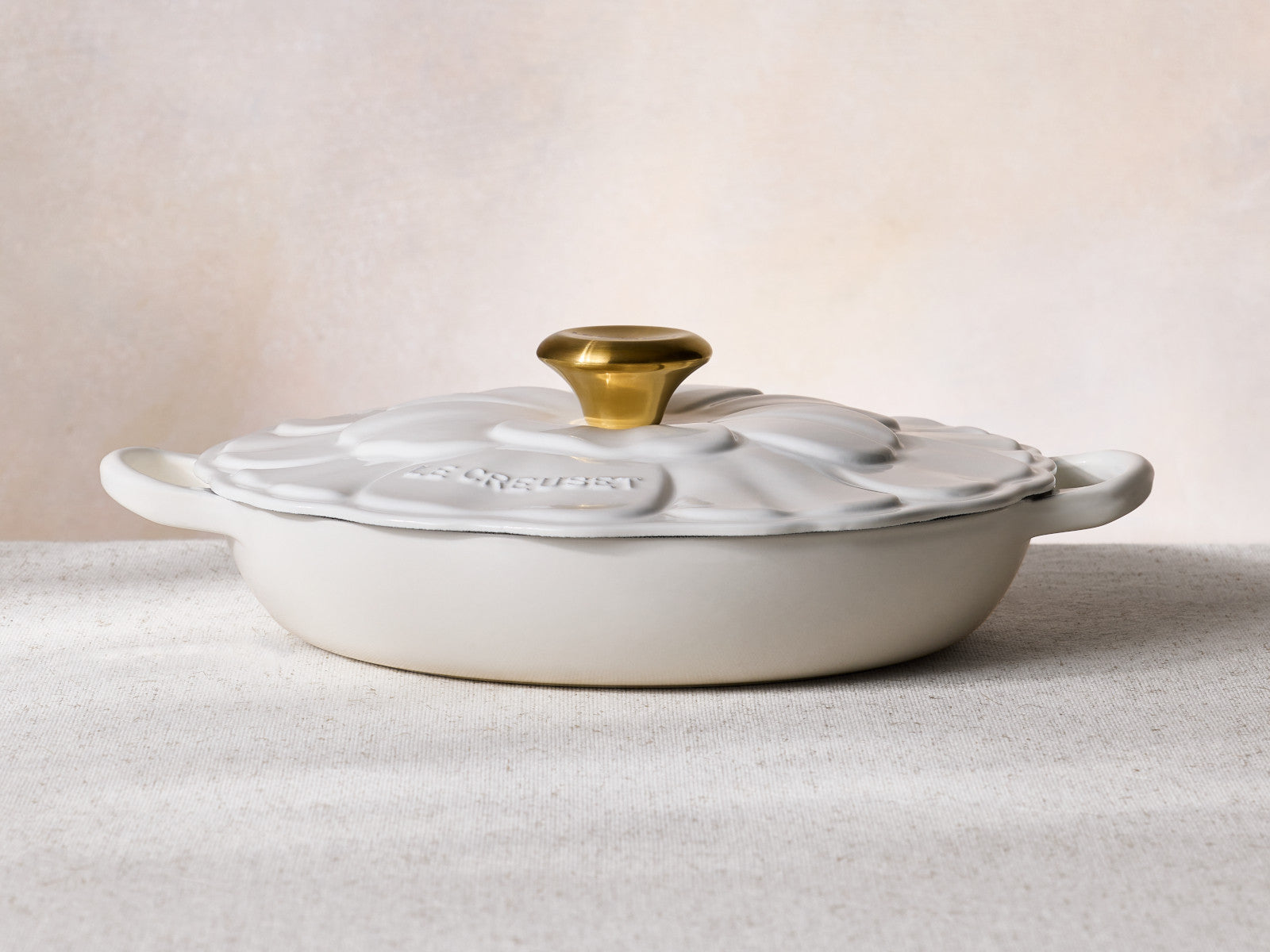 Le Creuset Signature Gourmet-Profitopf Blume weiß 26cm - Produktbild 8