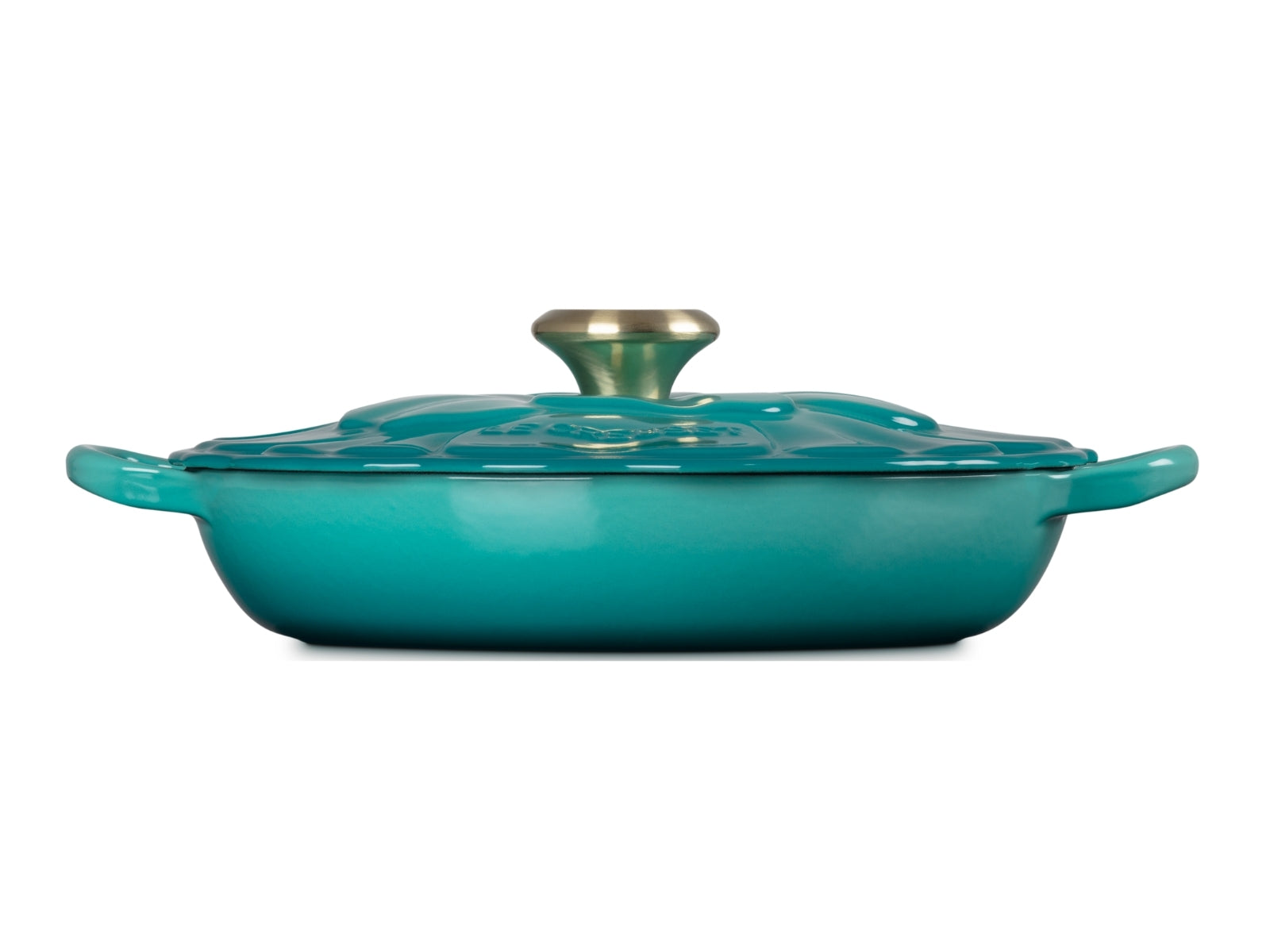 Le Creuset Signature Gourmet-Profitopf Blume bleu riviera 26cm - Produktbild 2