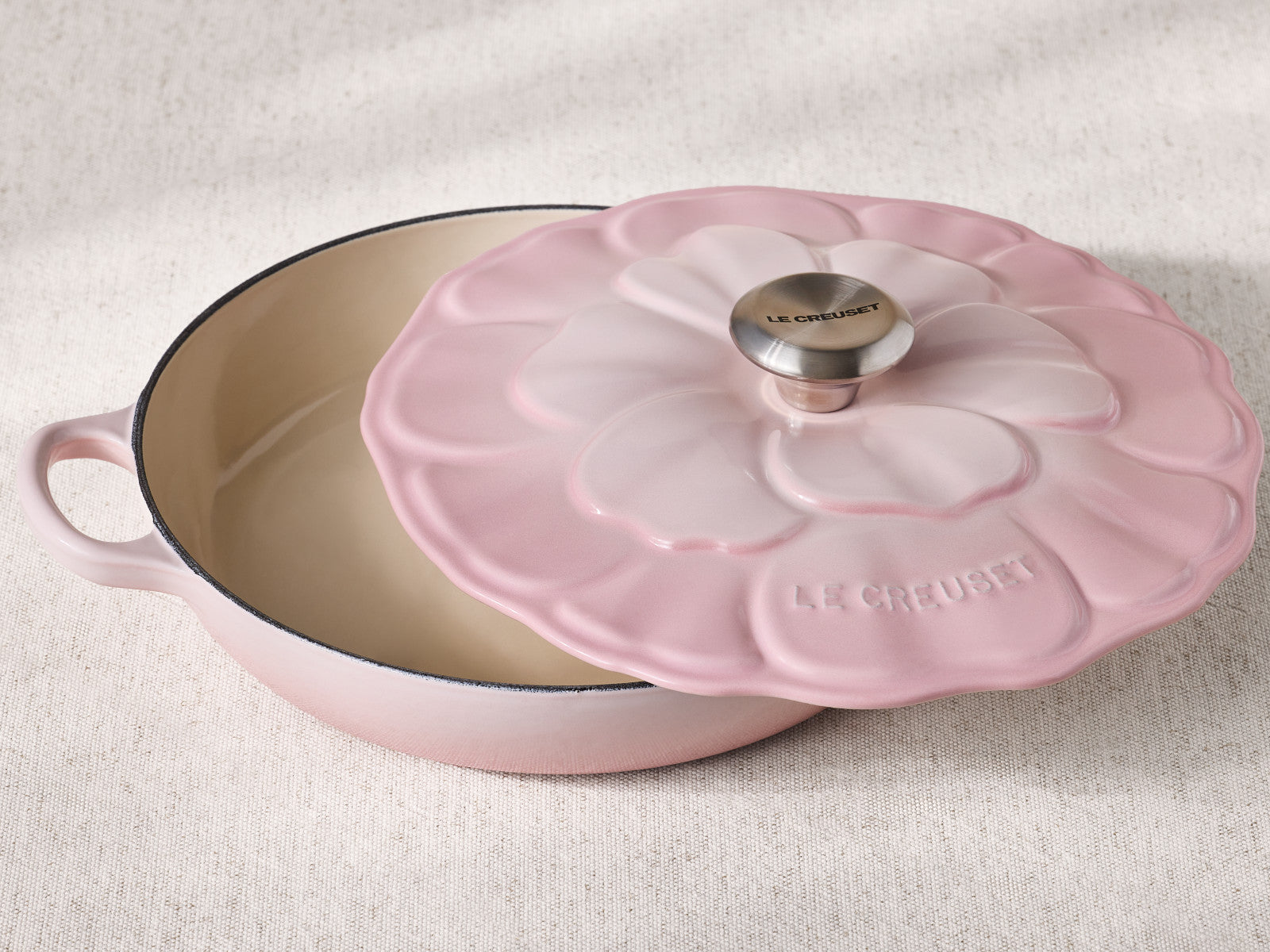 Le Creuset Signature Gourmet-Profitopf Blume shell pink 26cm - Produktbild 7