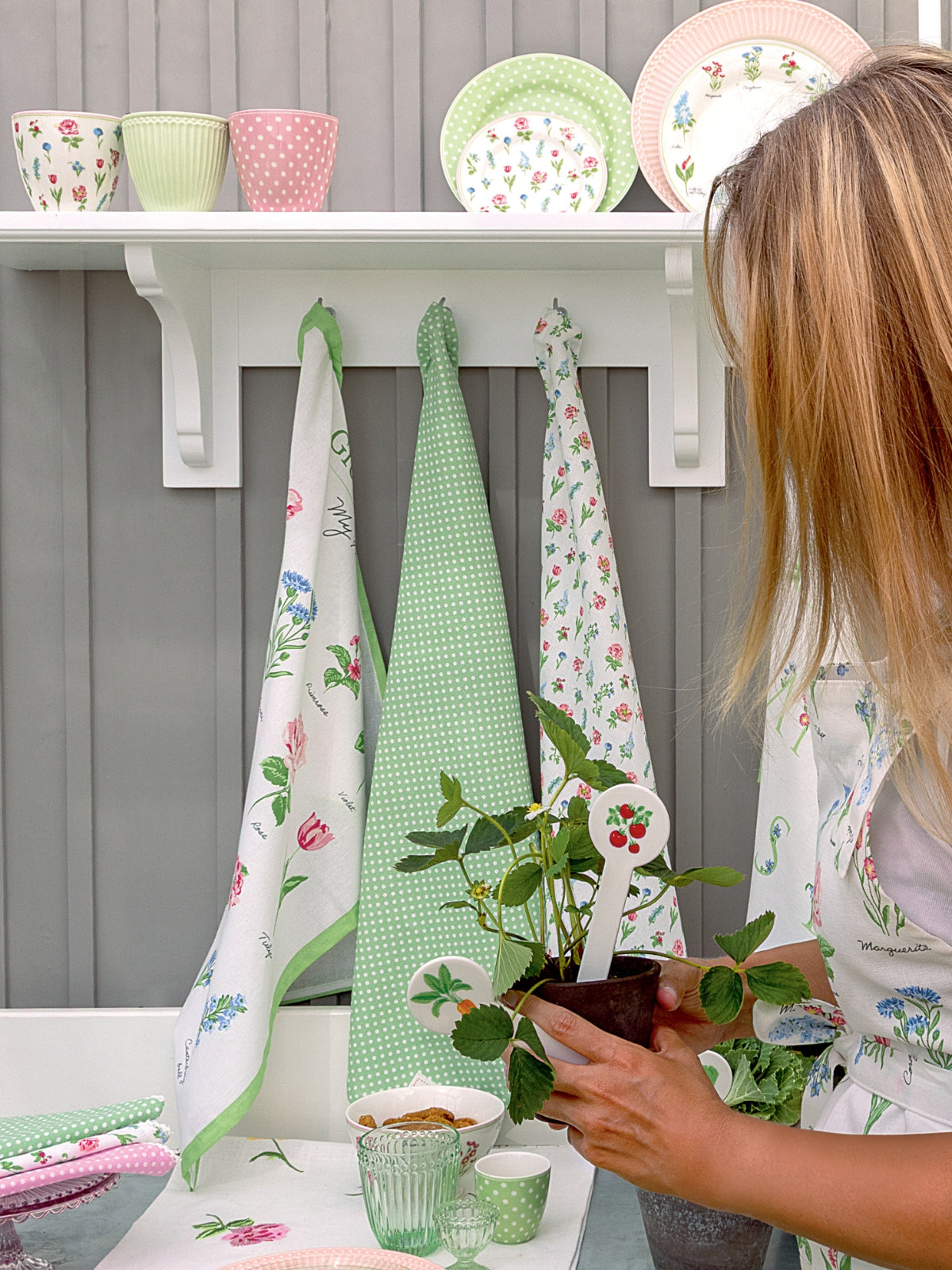 Greengate Agnes Fußmatte white 60x40cm Lifestyle 3