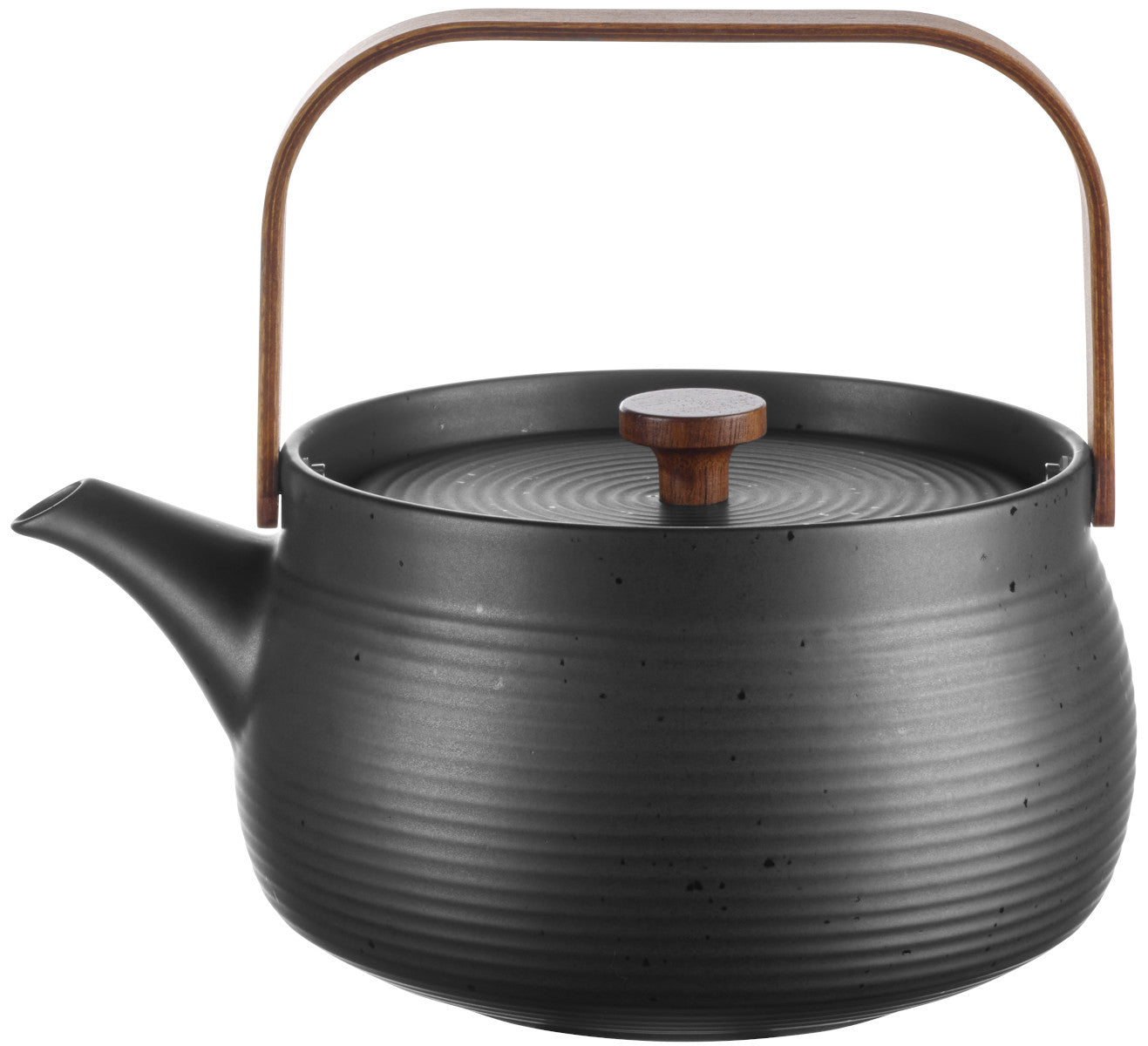 ASA kitchen'art Teekanne mit Holzgriff black 1,5l Freisteller