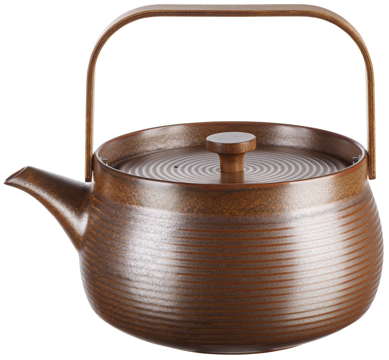 ASA kitchen'art Teekanne mit Holzgriff brown 1,5l Freisteller