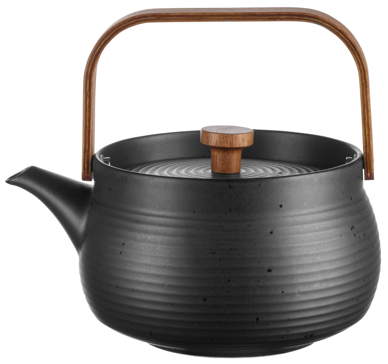 ASA kitchen'art Teekanne mit Holzgriff black 0,6l Freisteller