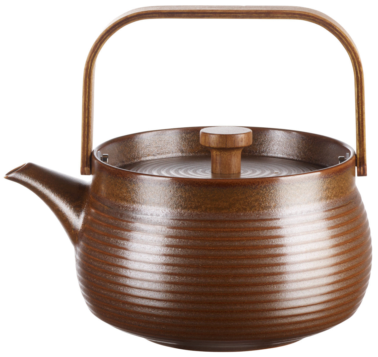 ASA kitchen'art Teekanne mit Holzgriff brown 0,6l Freisteller