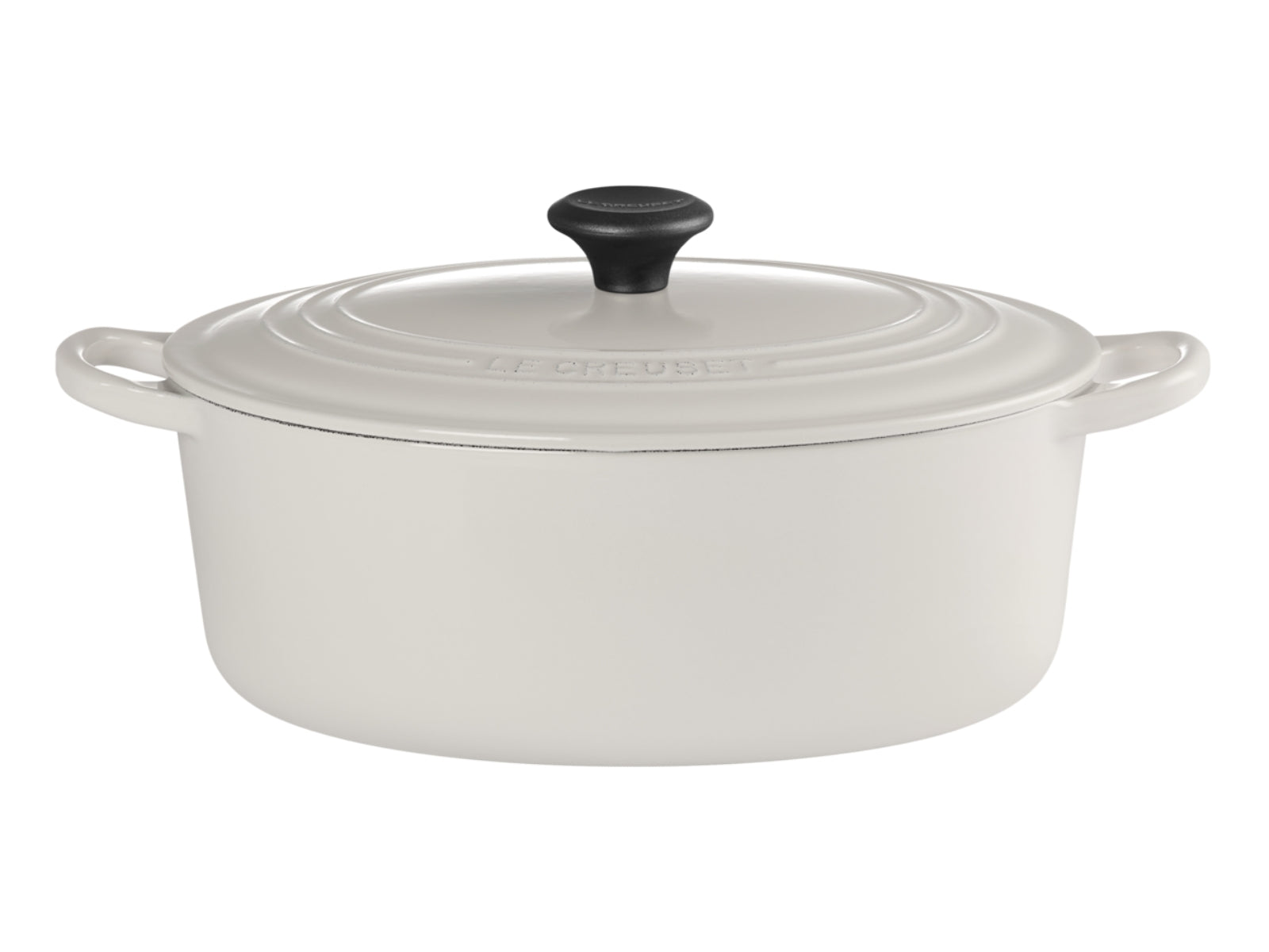 Le Creuset Bräter Tradition rund mit Phenolknopf creme 27cm - Produktbild 1