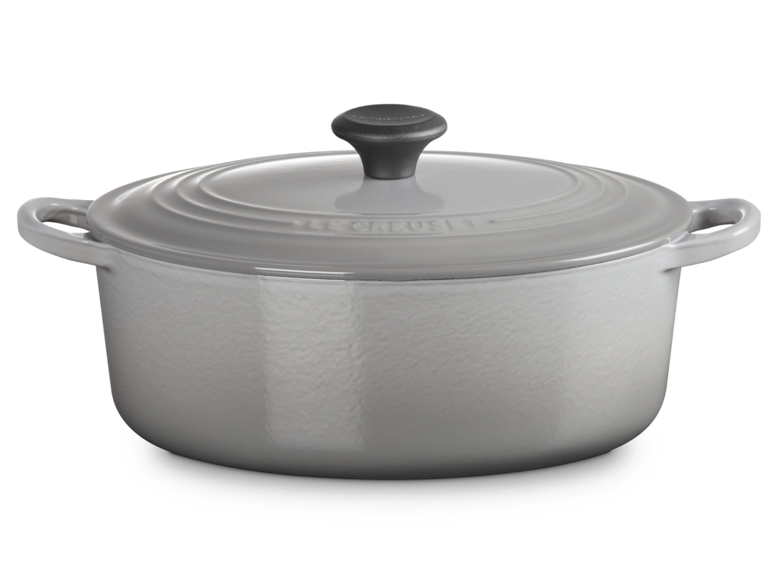 Le Creuset Bräter Tradition oval perlgrau 29cm Freisteller 1