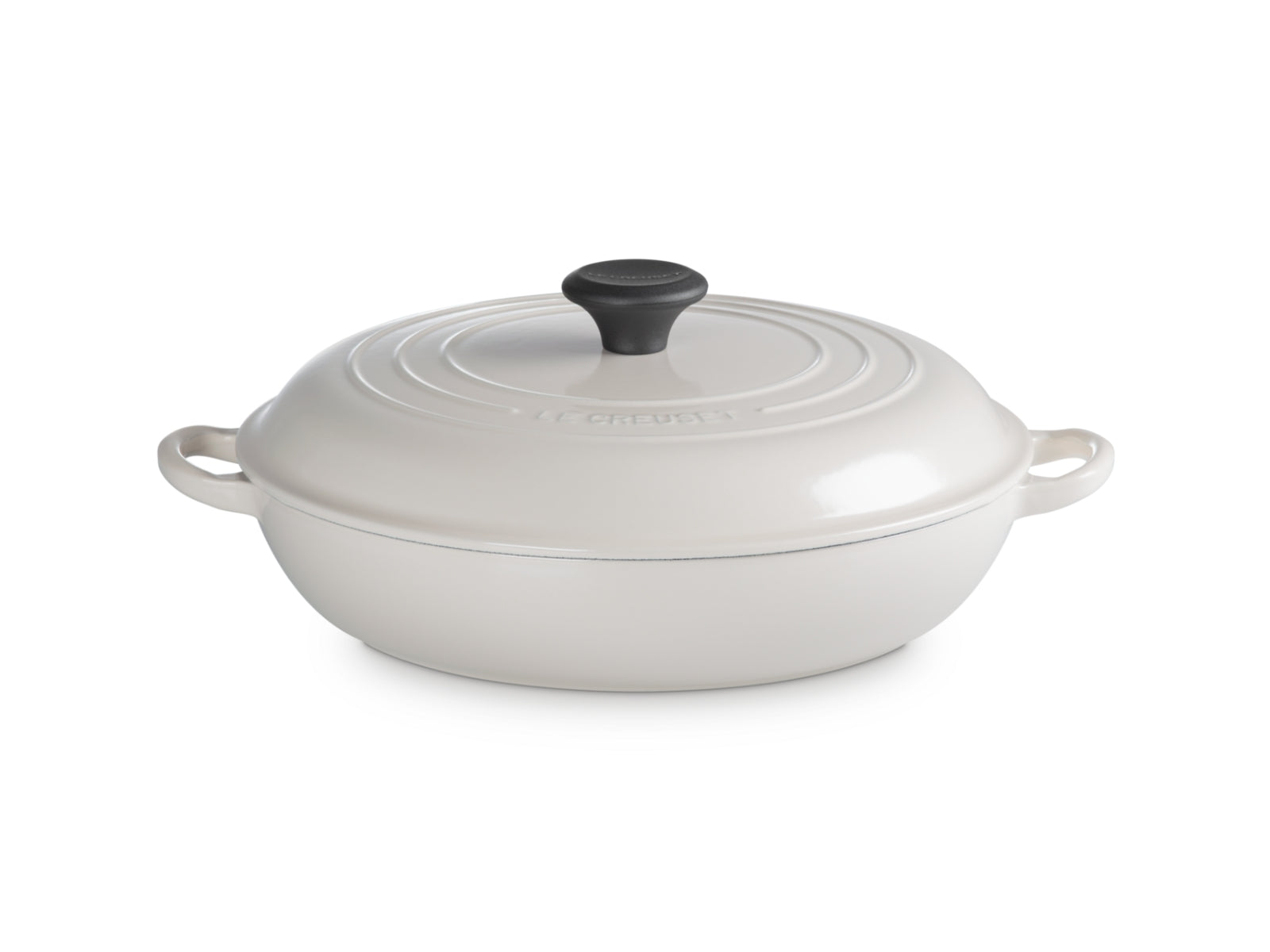 Le Creuset Gourmet-Profitopf Tradition rund mit Phenolknopf creme 30cm - Produktbild 1