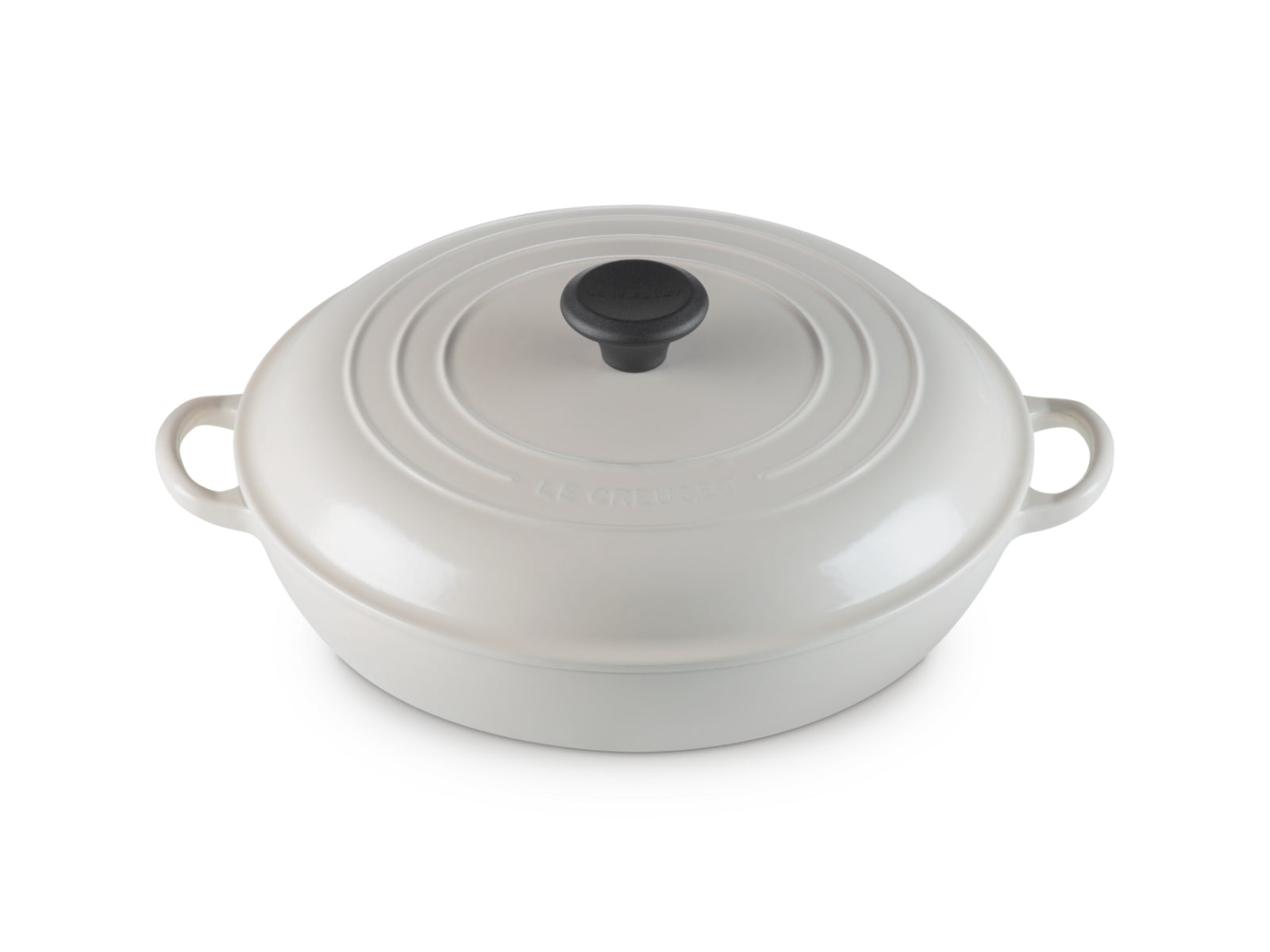 Le Creuset Gourmet-Profitopf Tradition rund mit Phenolknopf creme 30cm - Produktbild 2
