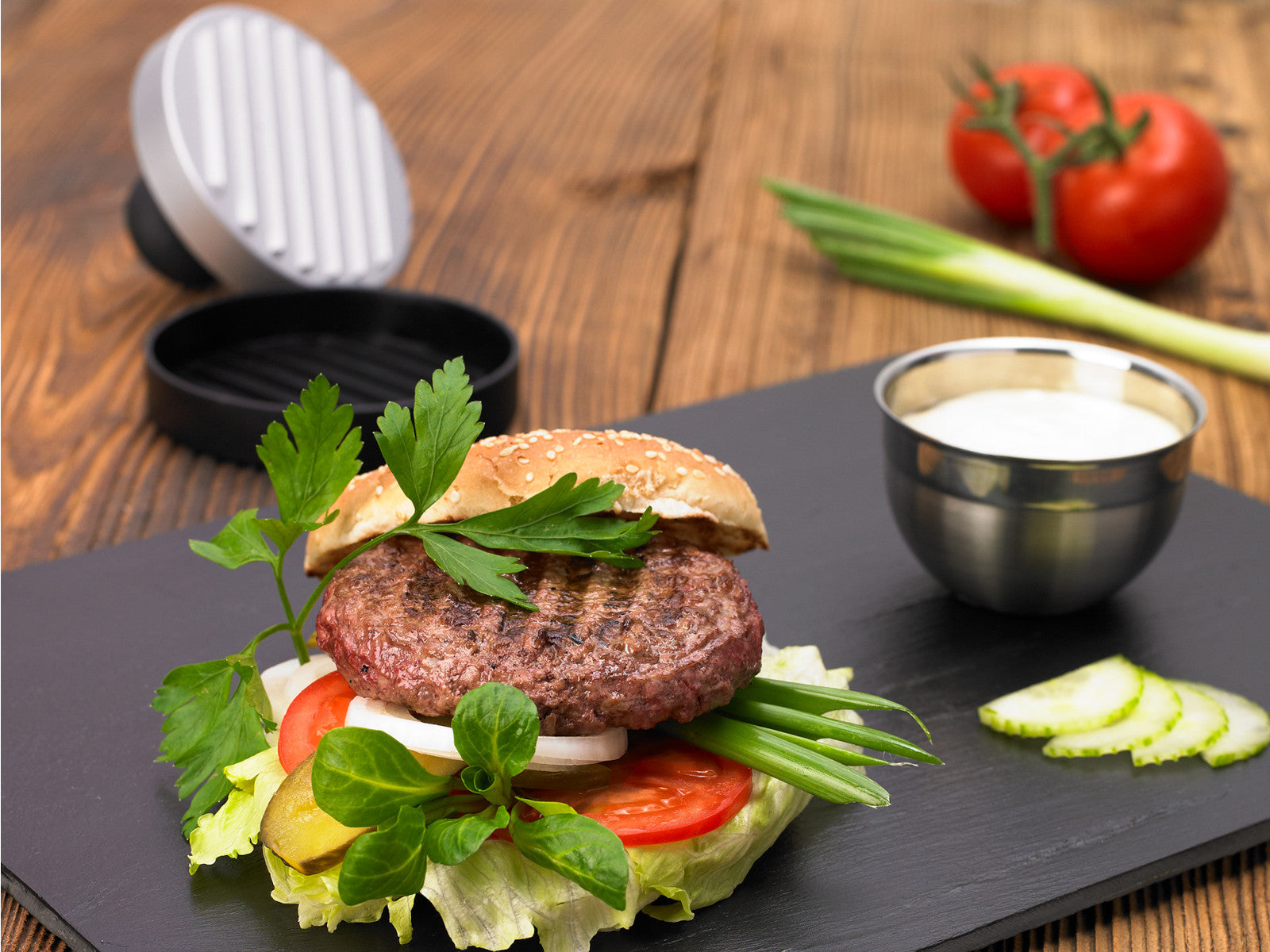 Rösle Burgerpresse 11 cm Freisteller 3