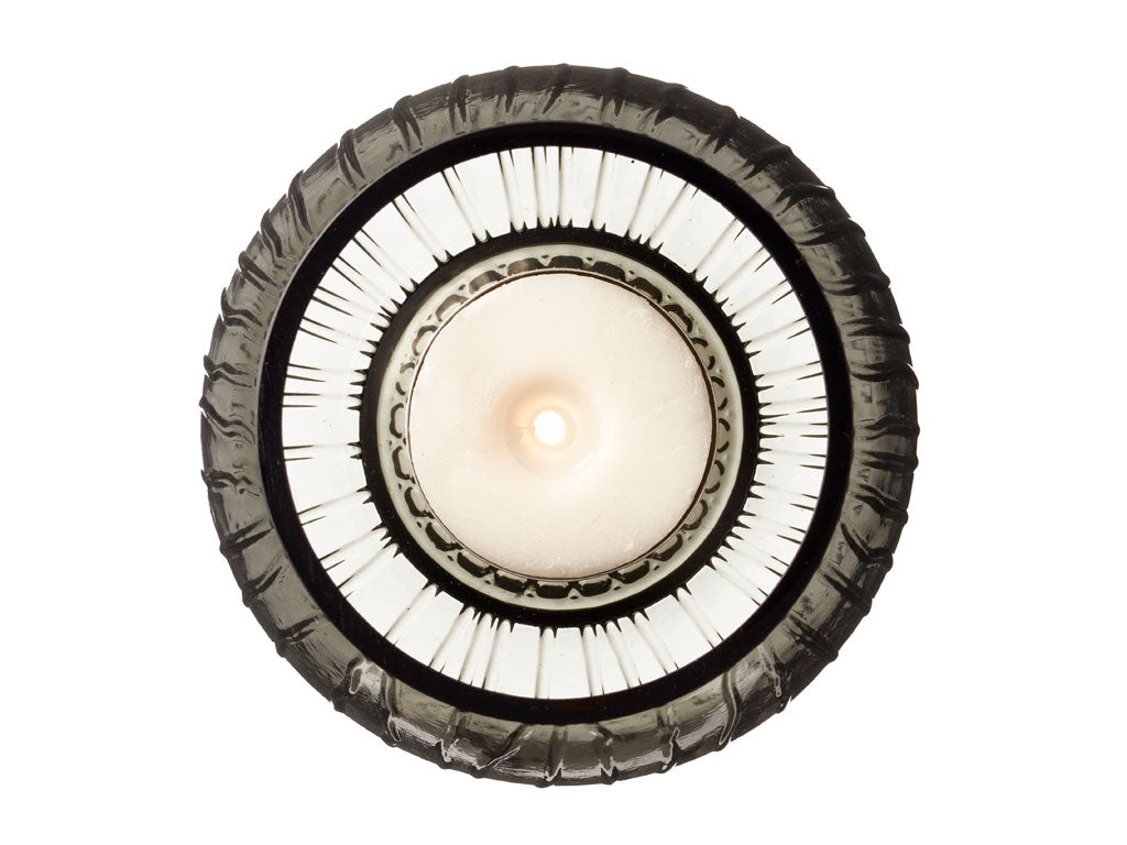 Bitz 25595 Kusintha Teelichthalter smoke 7,5 cm Set 2