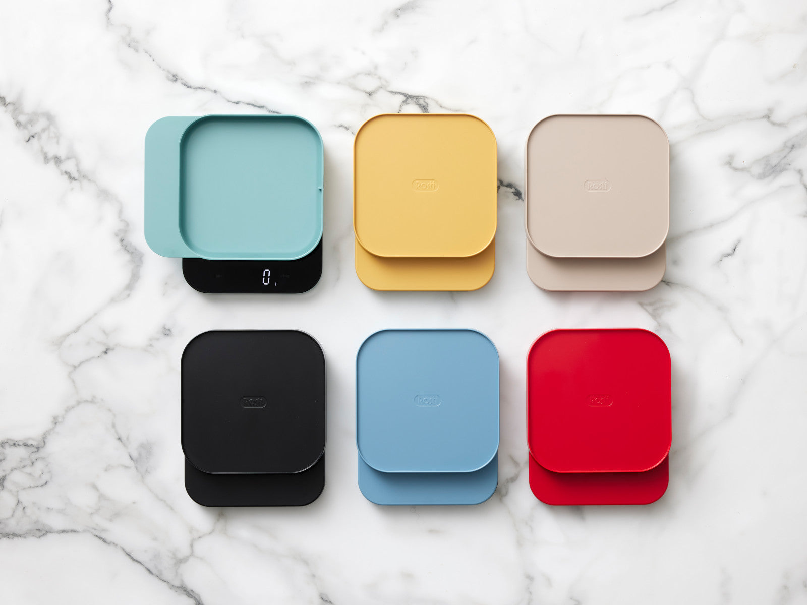 Rosti Mensura Küchenwaage digital dusty blue Lifestyle 3