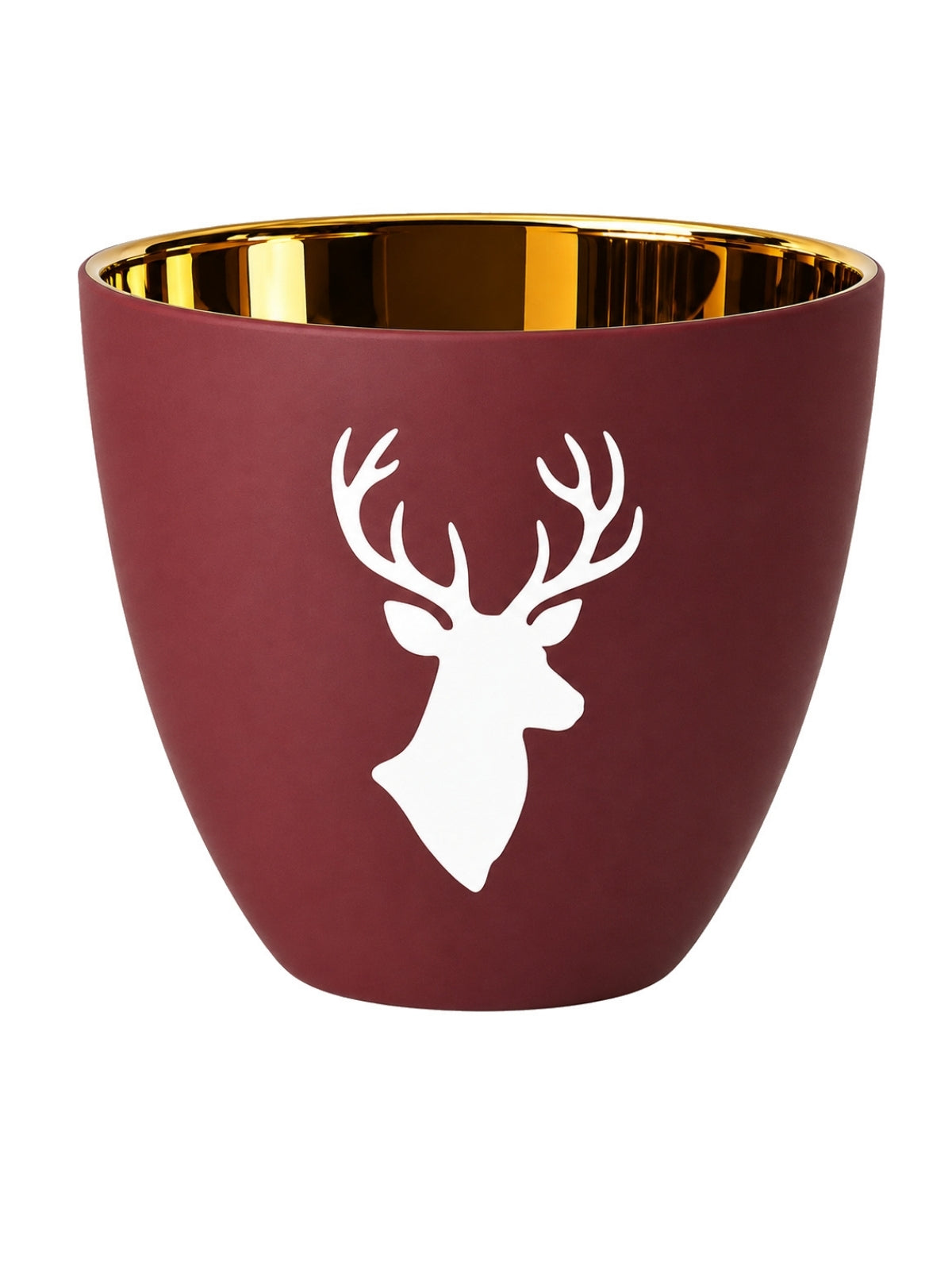ASA xmas Windlicht Hirschgeweih himbeer 6,5cm