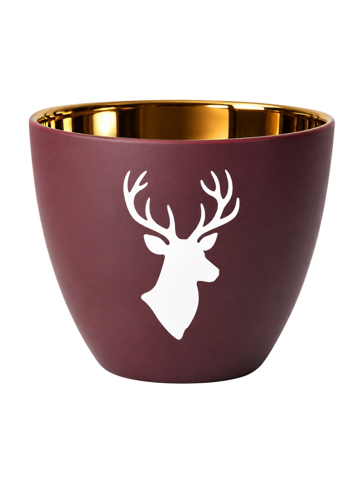ASA xmas Windlicht Hirschgeweih brombeer 6,5cm