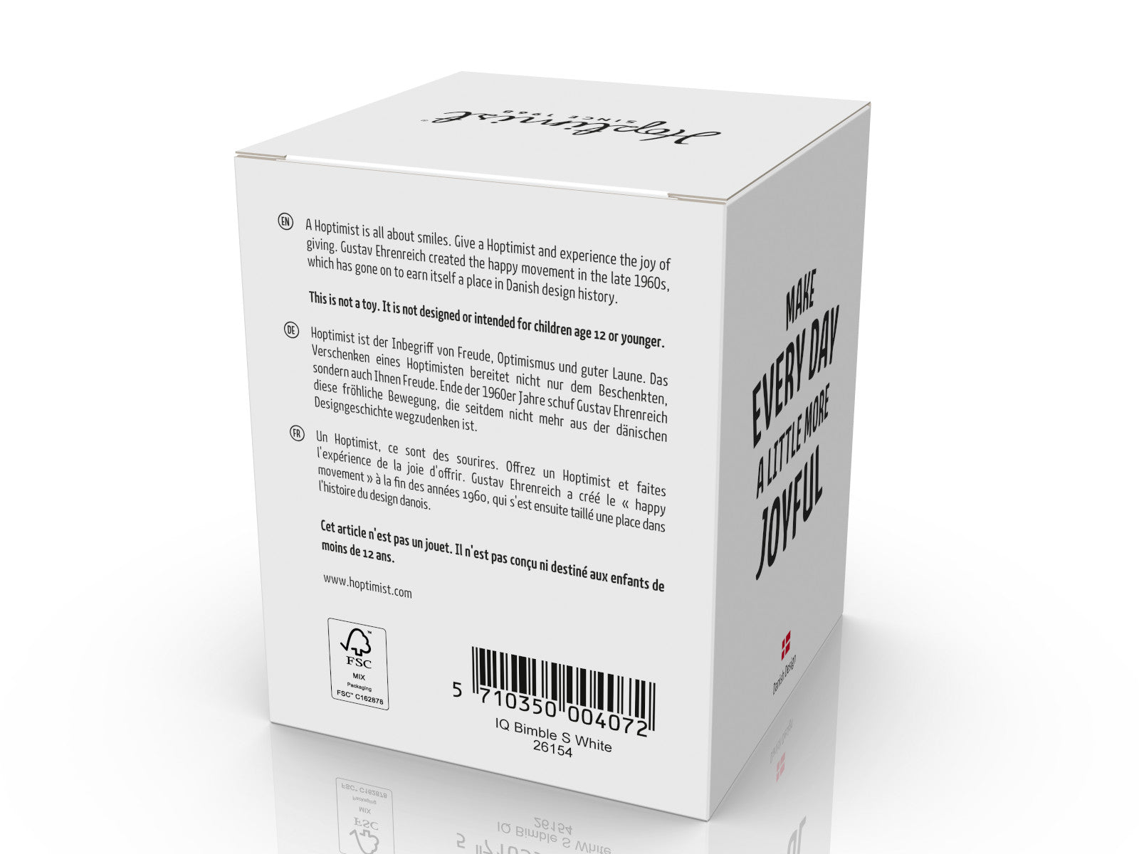 Hoptimist IQ Bimble S white 7,6cm Freisteller 3