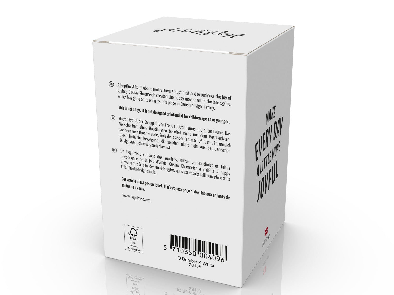 Hoptimist IQ Bumble S white 7,4cm Freisteller 3