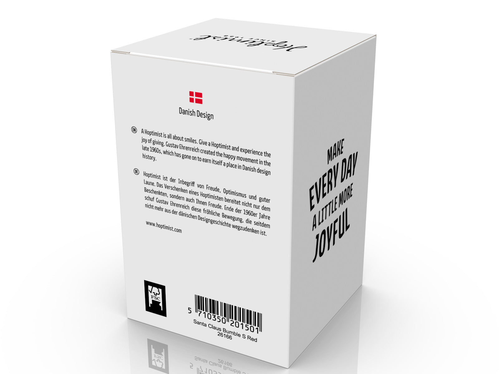 Hoptimist Santa Claus Bumble S red 7,2cm Freisteller 3