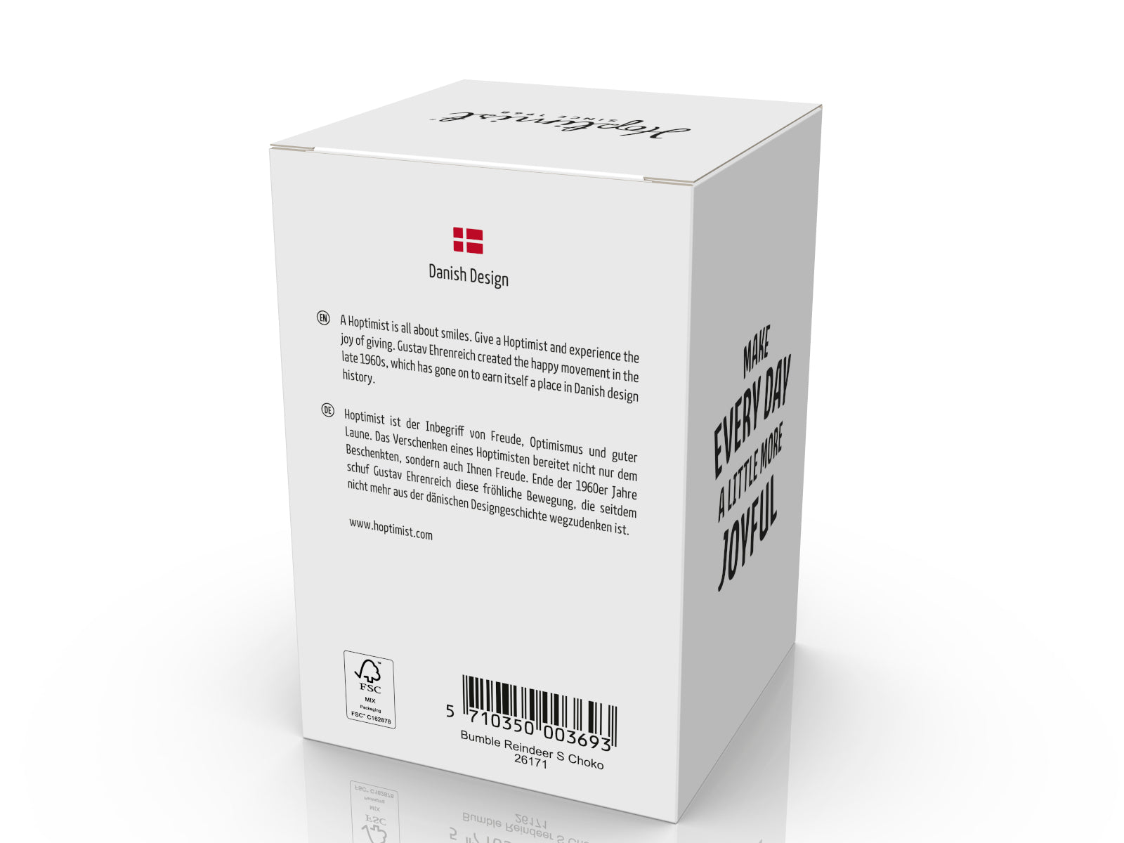 Hoptimist Soft Bumble S choko Reindeer 7,2cm Freisteller 3