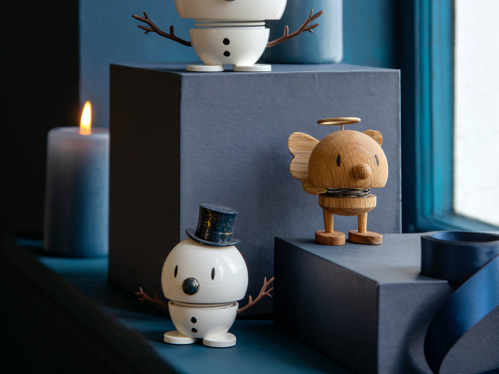 Hoptimist Snowman S white/blue 7,8cm Lifestyle 3