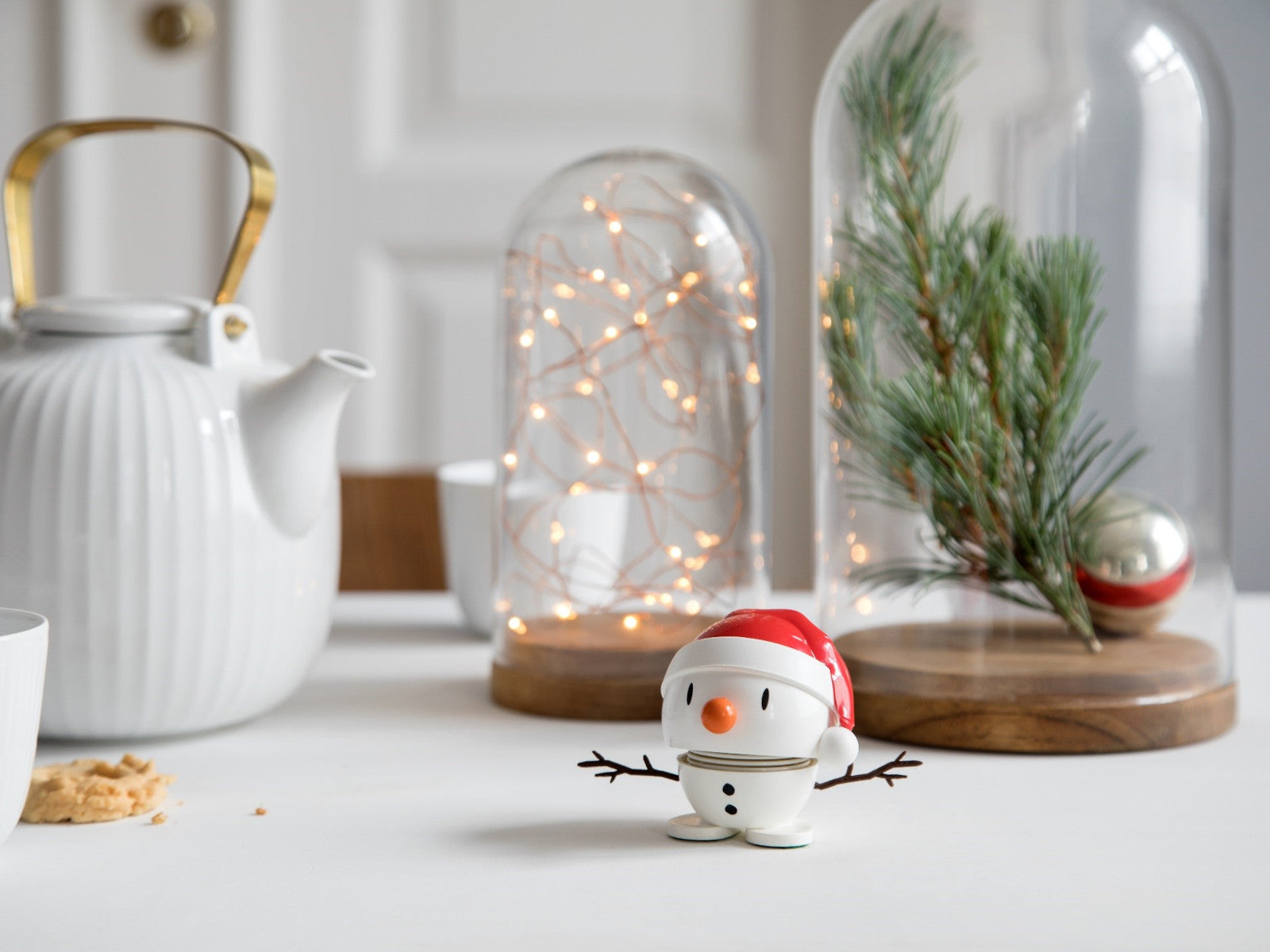 Hoptimist Santa Snowman S white 7,2cm Lifestyle 1