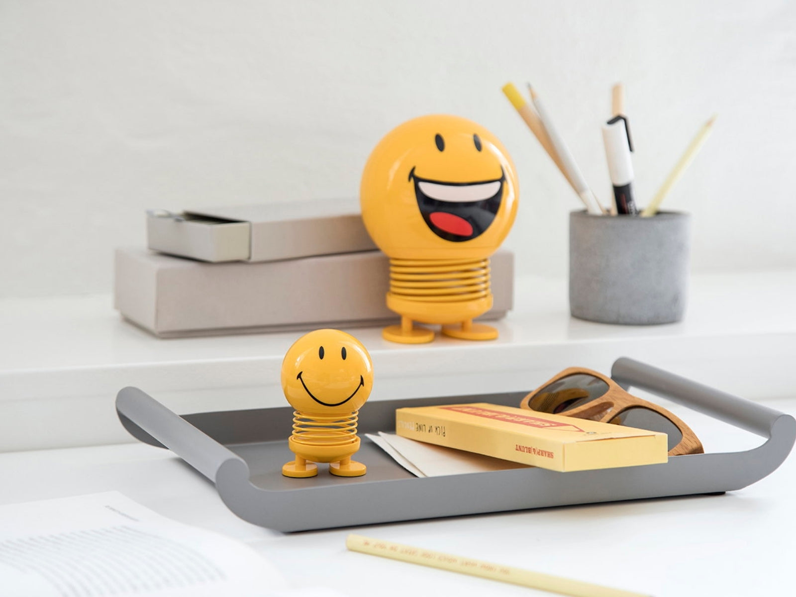 Hoptimist Smiley S yellow 6,6cm - Produktbild 4