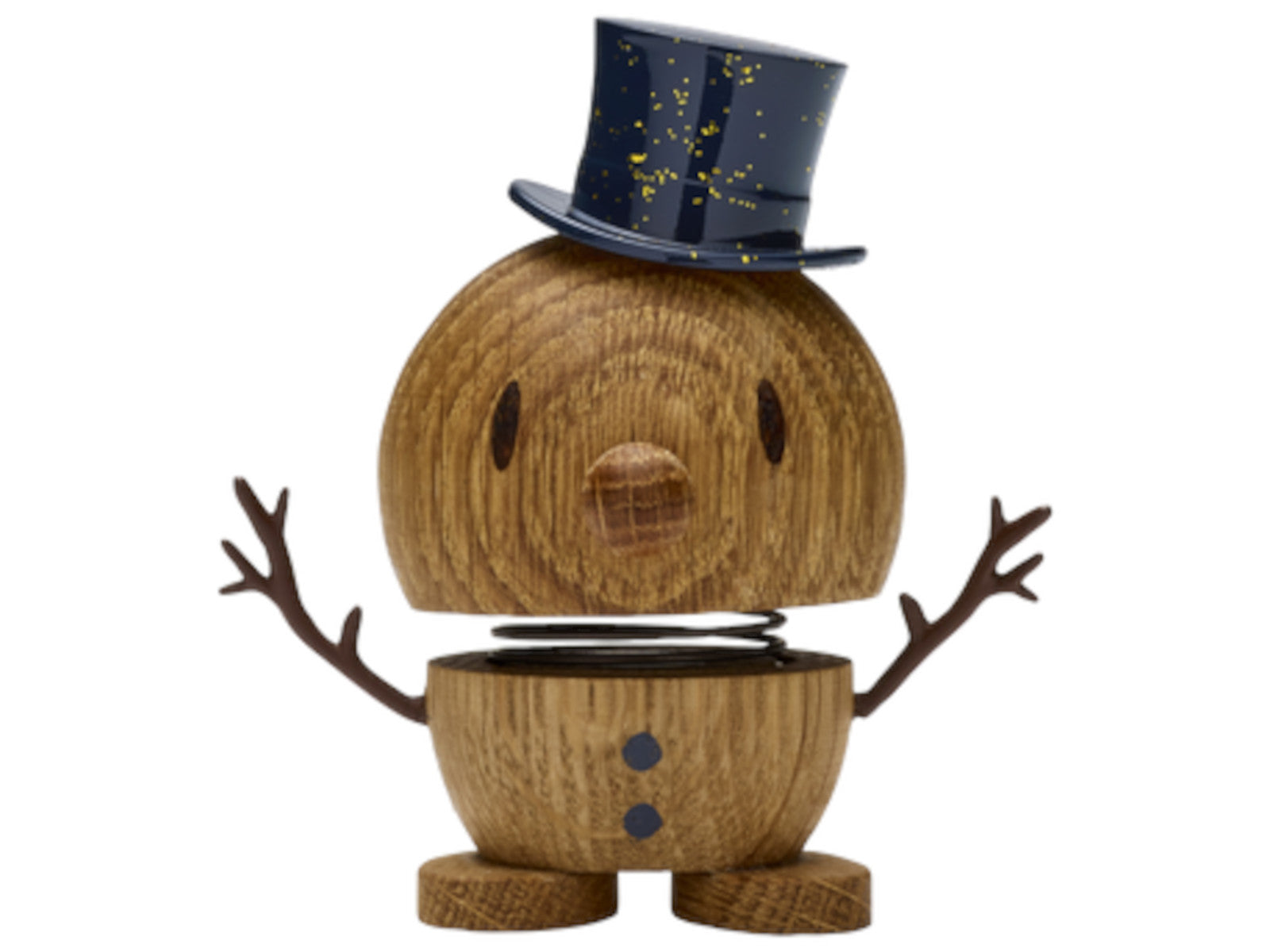Hoptimist Snowman S oak 7,8cm Freisteller 1