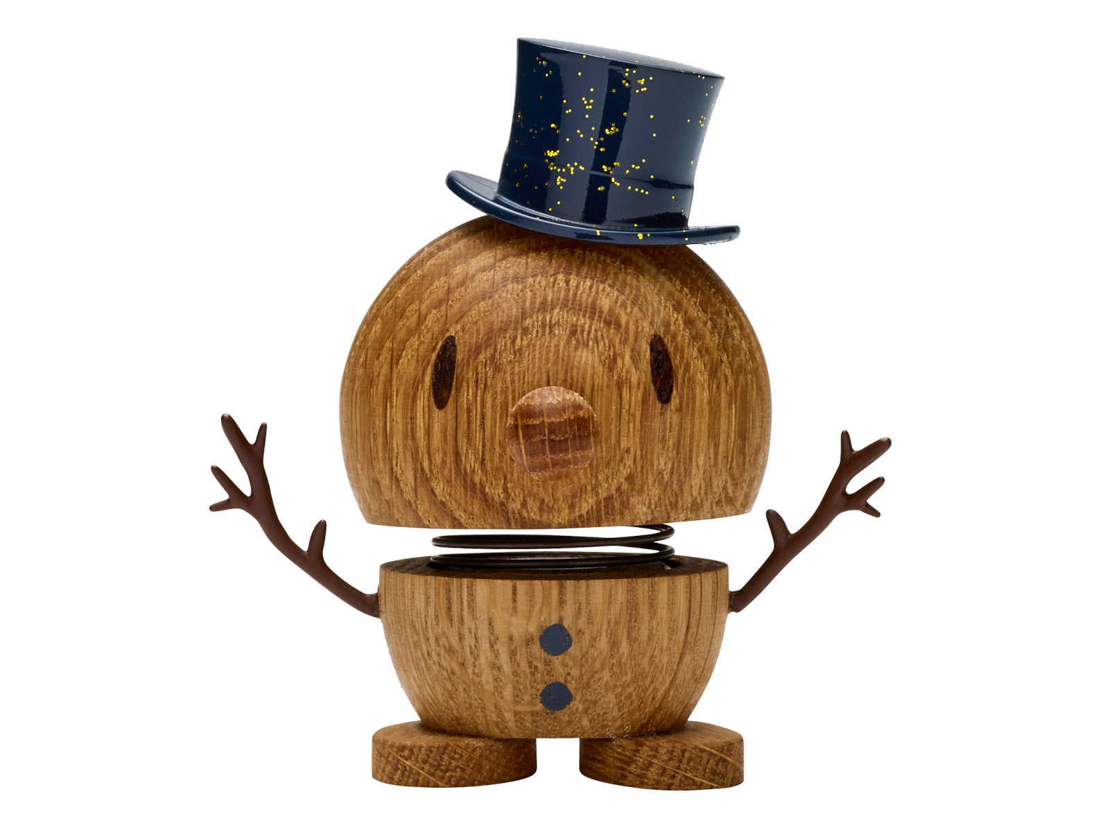 Hoptimist Snowman S oak 7,8cm Freisteller 1