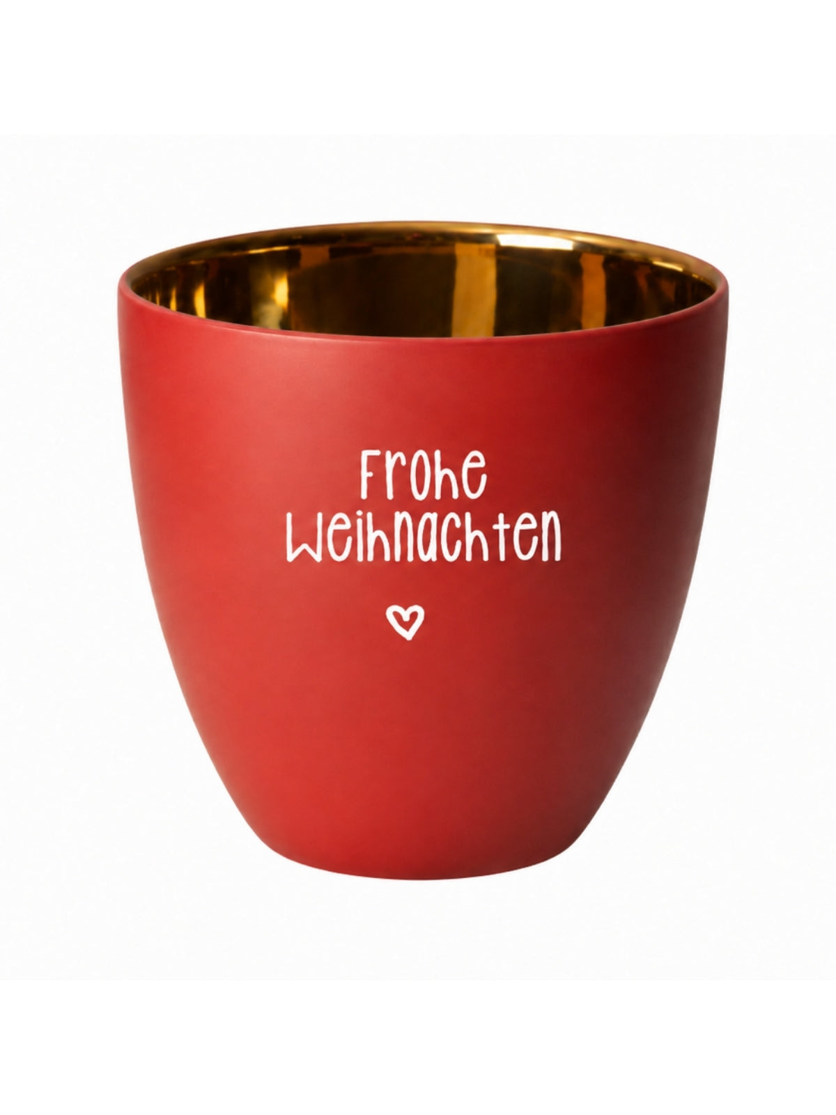ASA xmas Windlicht Frohe Weihnachten rot 6,5cm - Produktbild 1