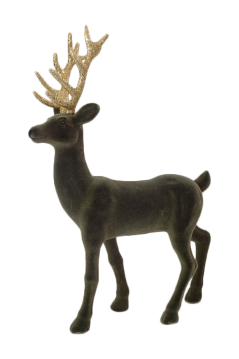 Exner Rentier SAMT grün 46cm (1 Stück) - Produktbild 1