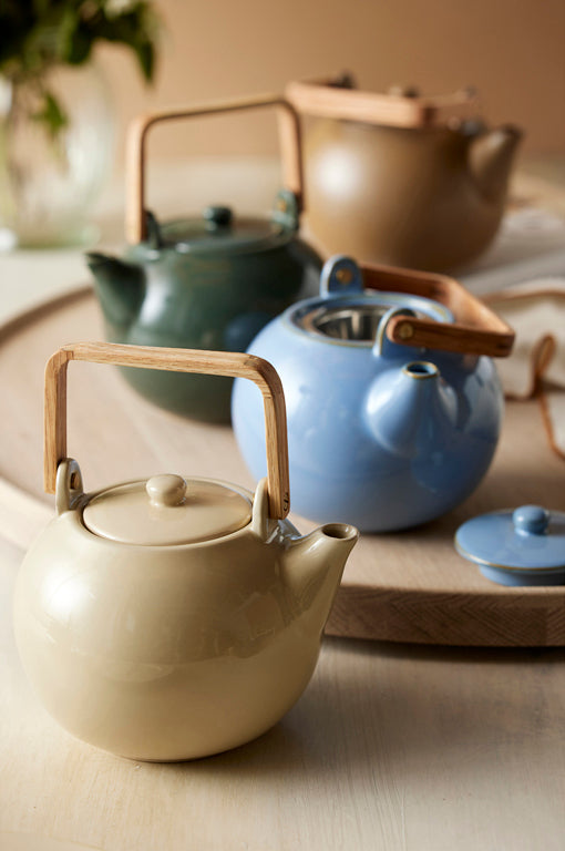 Bitz 29010 Teekanne sand mit Teesieb 1,2 l