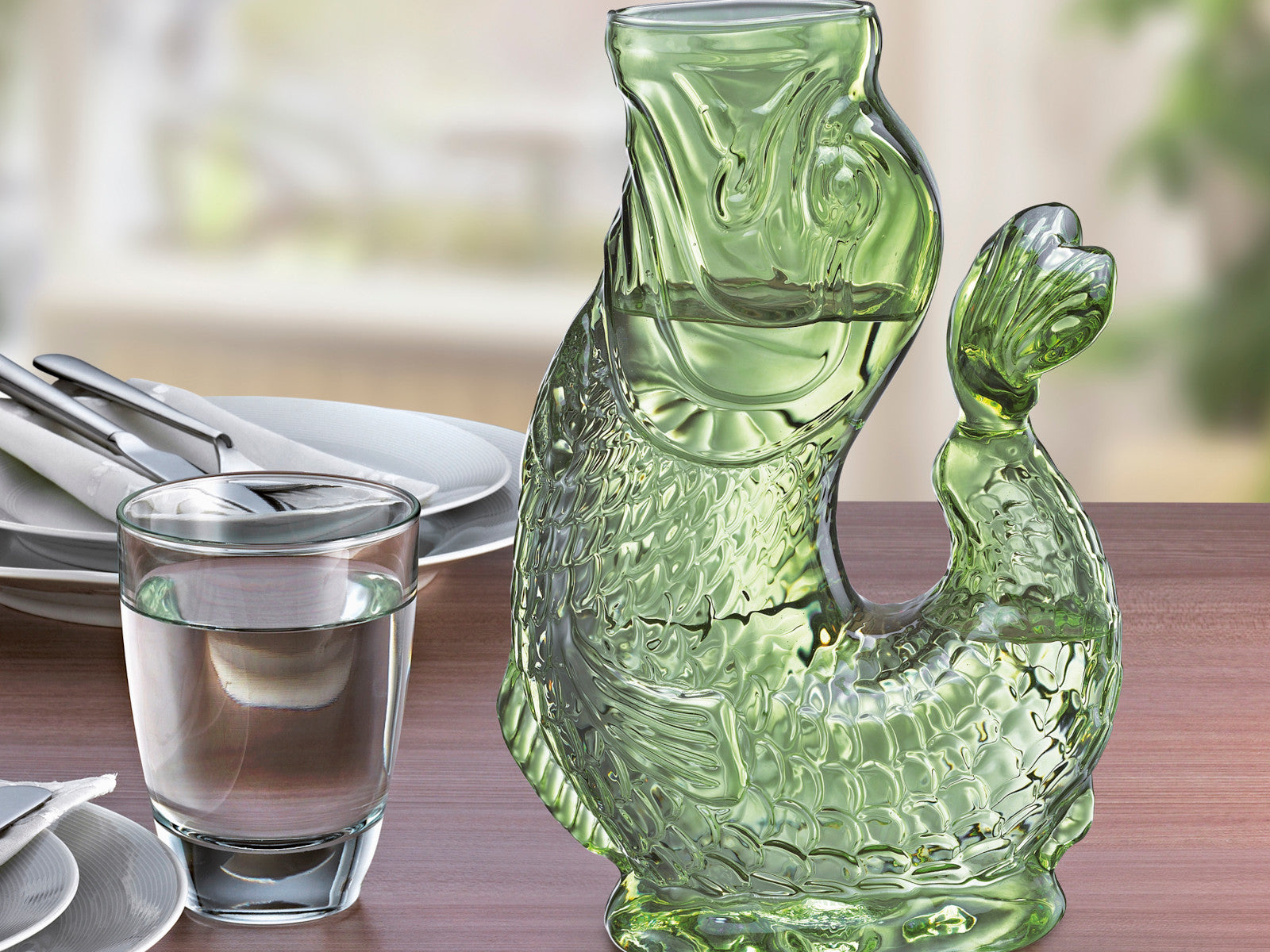 Cilio NEMO Wasserkaraffe grün 10x15,5x23cm Lifestyle 2