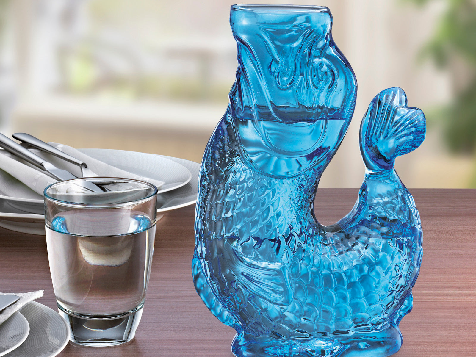 Cilio NEMO Wasserkaraffe blau 10x15,5x23cm Lifestyle 2