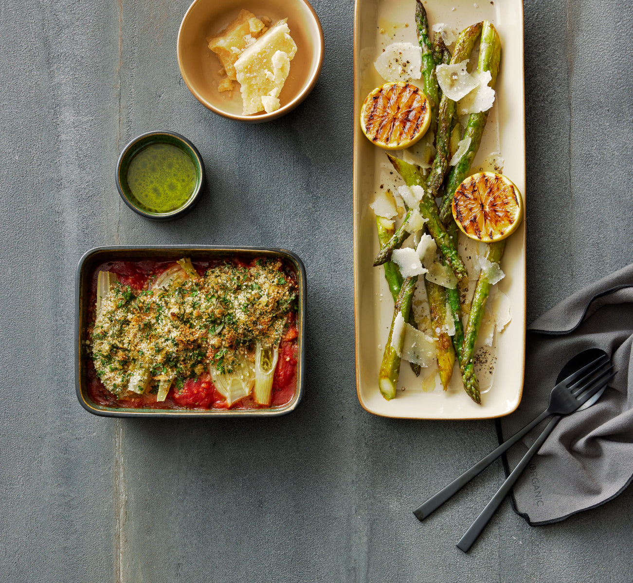 Bitz Auflaufform black/green 28 x 21cm Lifestyle