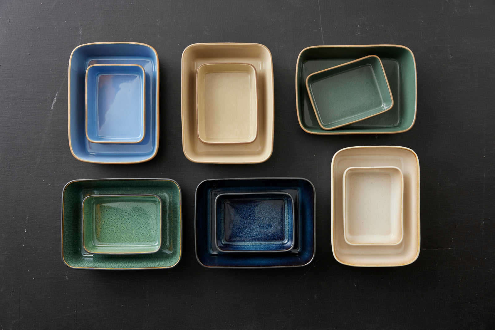 Bitz Auflaufform black/darkblue 19 x 14cm Lifestyle