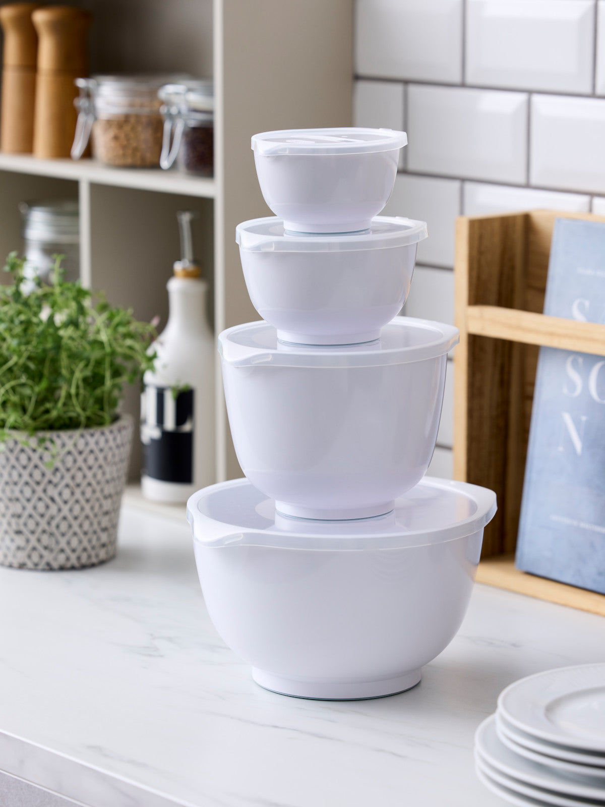 Rosti Margrethe Schüssel-Set weiss 8tlg Lifestyle 1