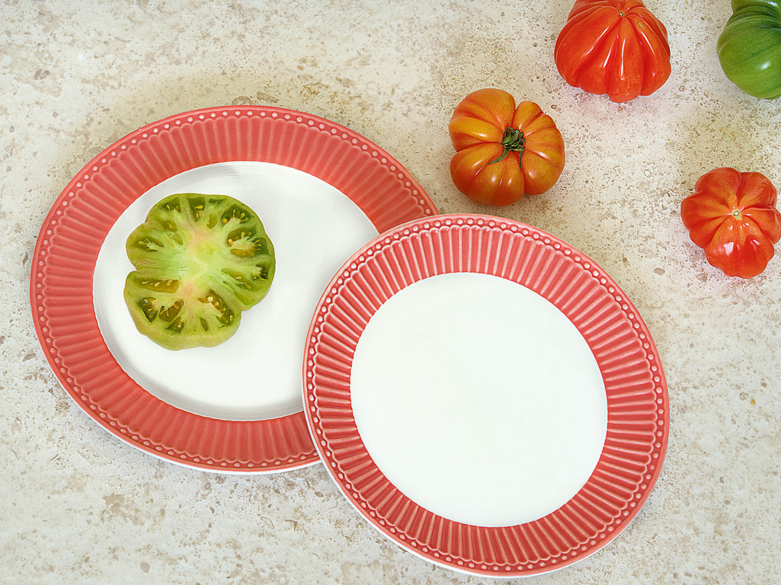 Greengate Alice Frühstücksset coral Set6 Lifestyle