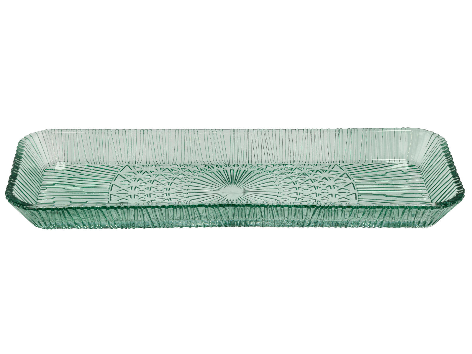 Bitz Kusintha Servierplatte rechteckig grün 38 x 14cm Freisteller 2