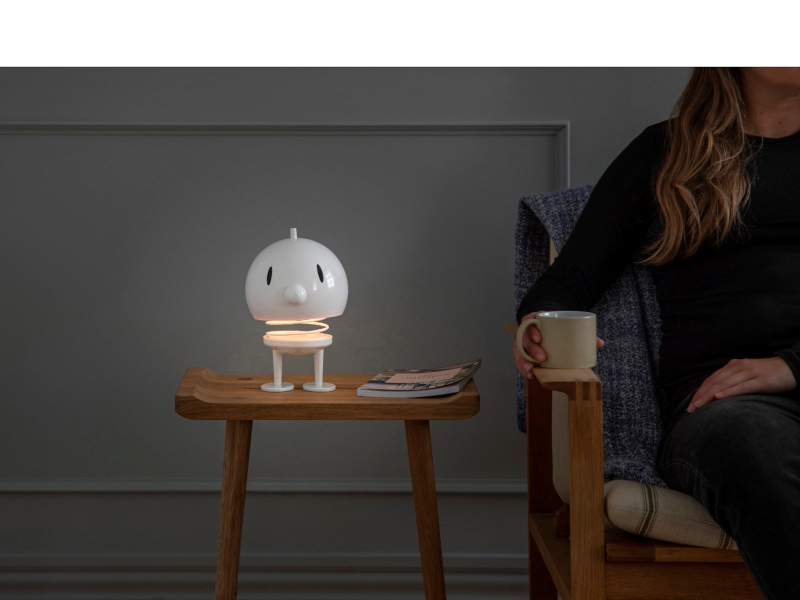 Hoptimist LED Lampe XL White 23cm Lifestyle 3