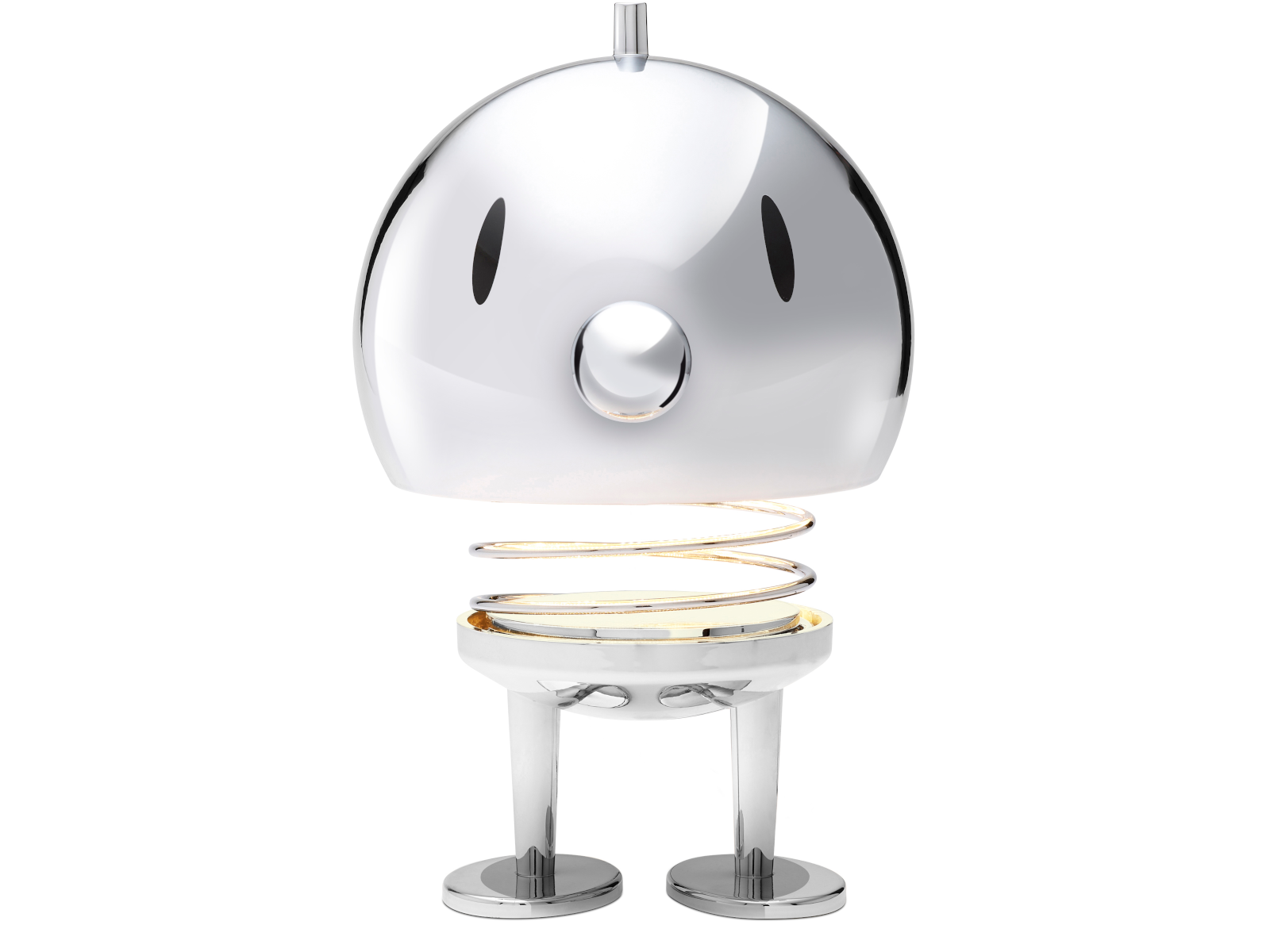 Hoptimist LED Lampe XL Chrome 23cm Freisteller 1