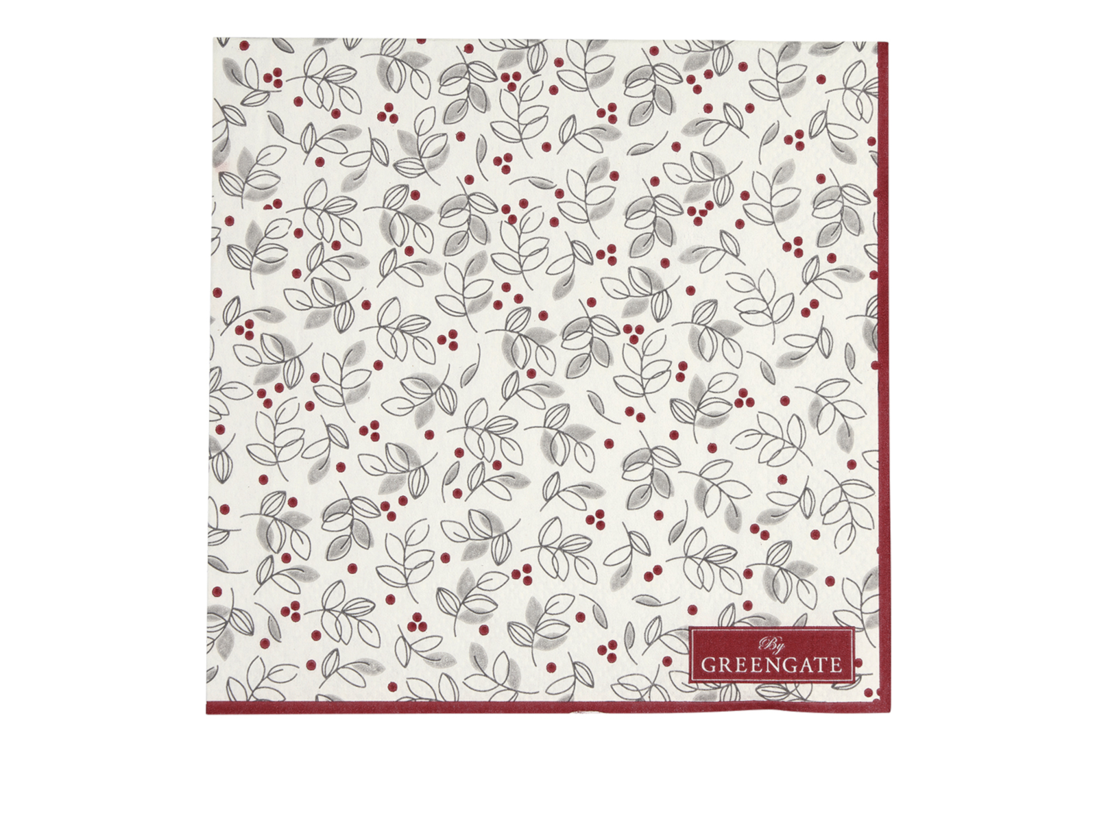 Greengate Adley Papierserviette klein weiss 25x25cm Freisteller