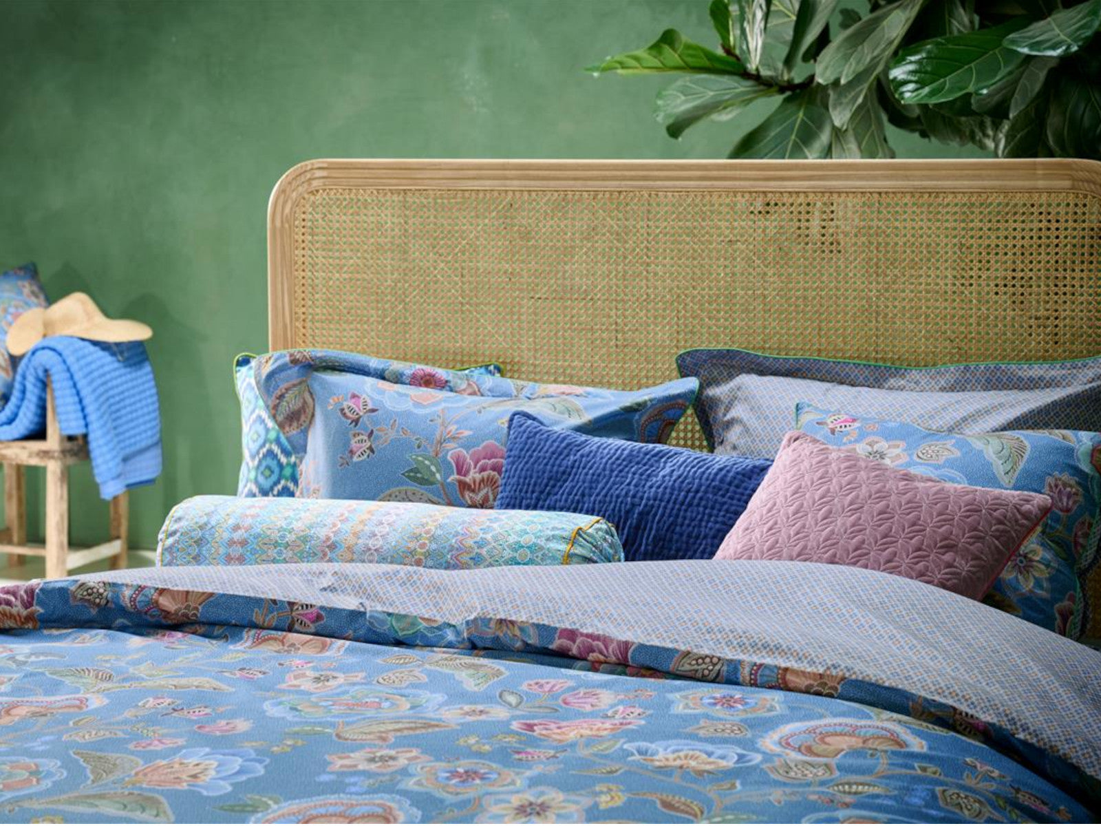 PIP STUDIO Matata Bettwäsche blau 155x220cm (1 Set) Lifestyle 2