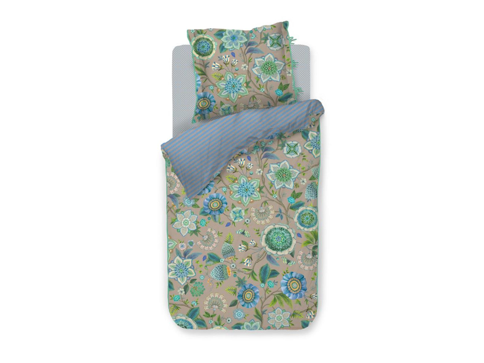 PIP STUDIO Viva La Vida Bettwäsche blau 155x220cm (1 Set) Freisteller 1